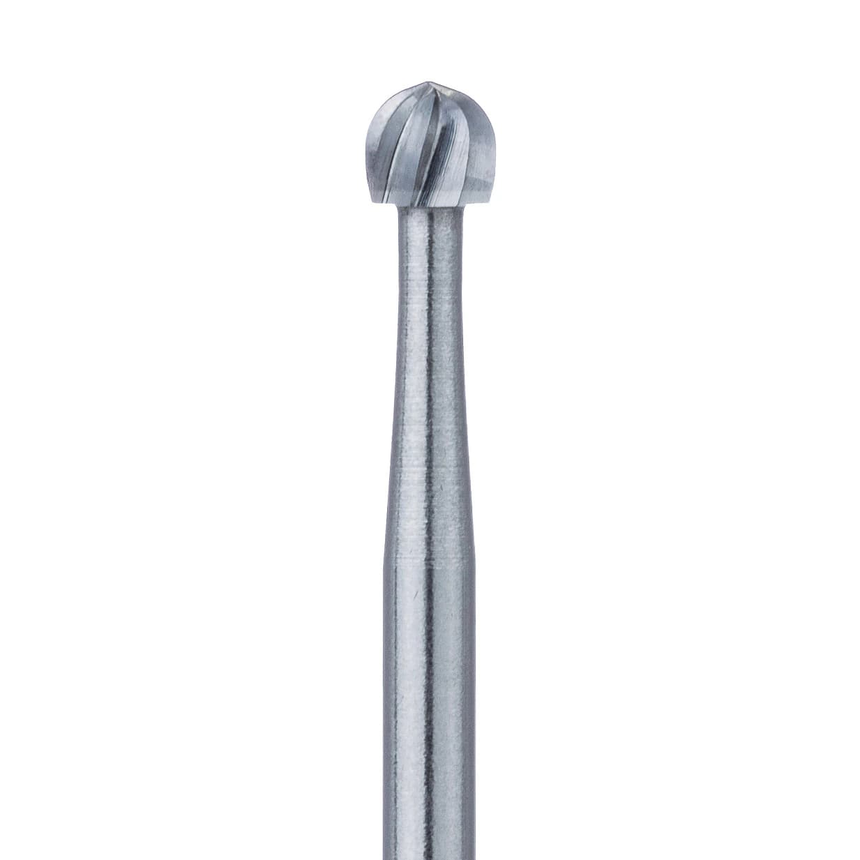 Meisinger HM1 Tungsten Carbide Bur, Round #8, Friction Grip Extra Long (FGXL/Surgical), 2.3 mm Head Diameter, 5/Pkg, HM1-023-SU - Tungsten Carbide Burs – HM1 Round FG XL, 25 mm Shank Length, 5/Pkg - Bur #8, 2.3 mm Diameter - Image 1