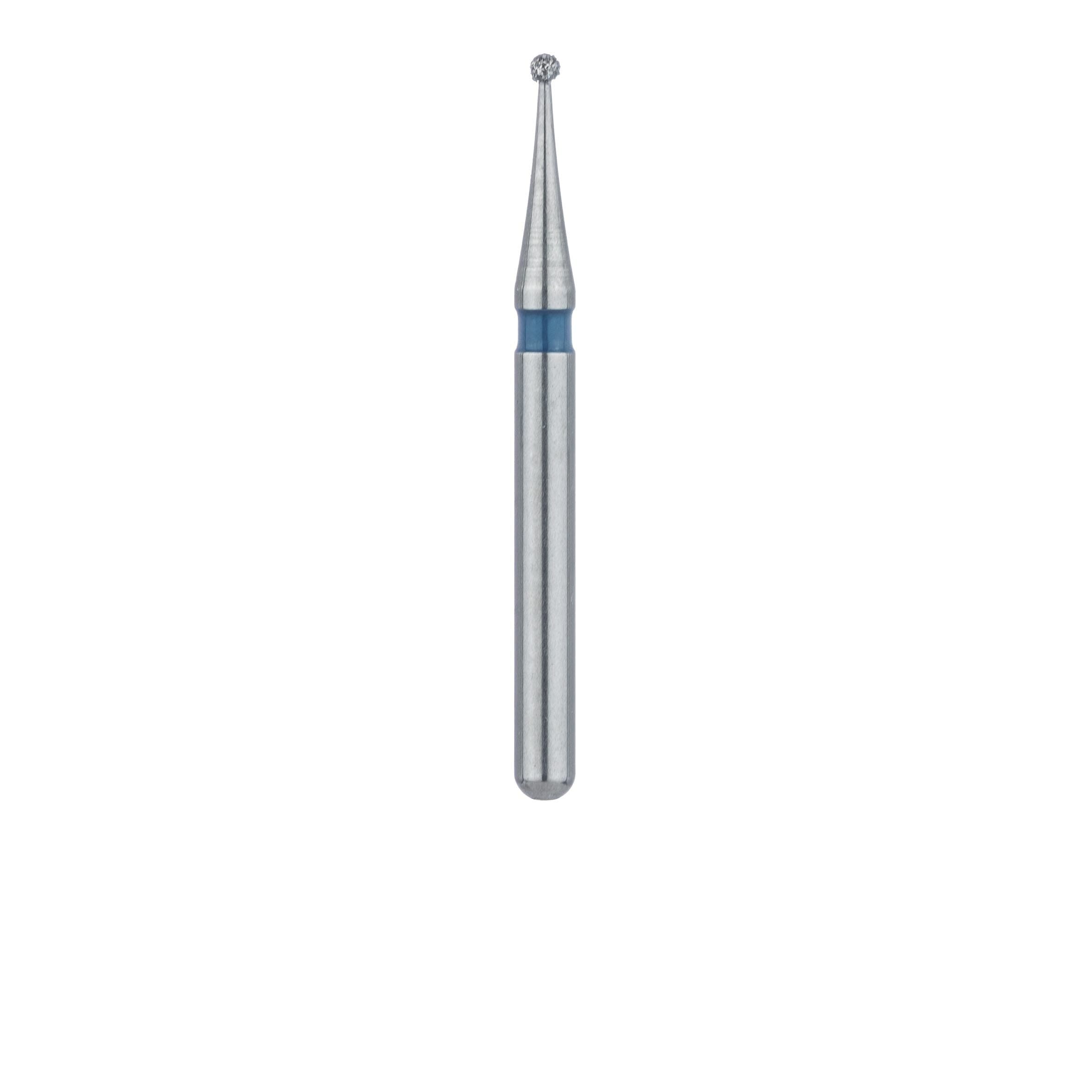Meisinger FG Diamond Bur, Round, Medium Grit, Blue Ring, 0.7 mm Head, 801-007-FG, 5/Pkg thumbnail 2