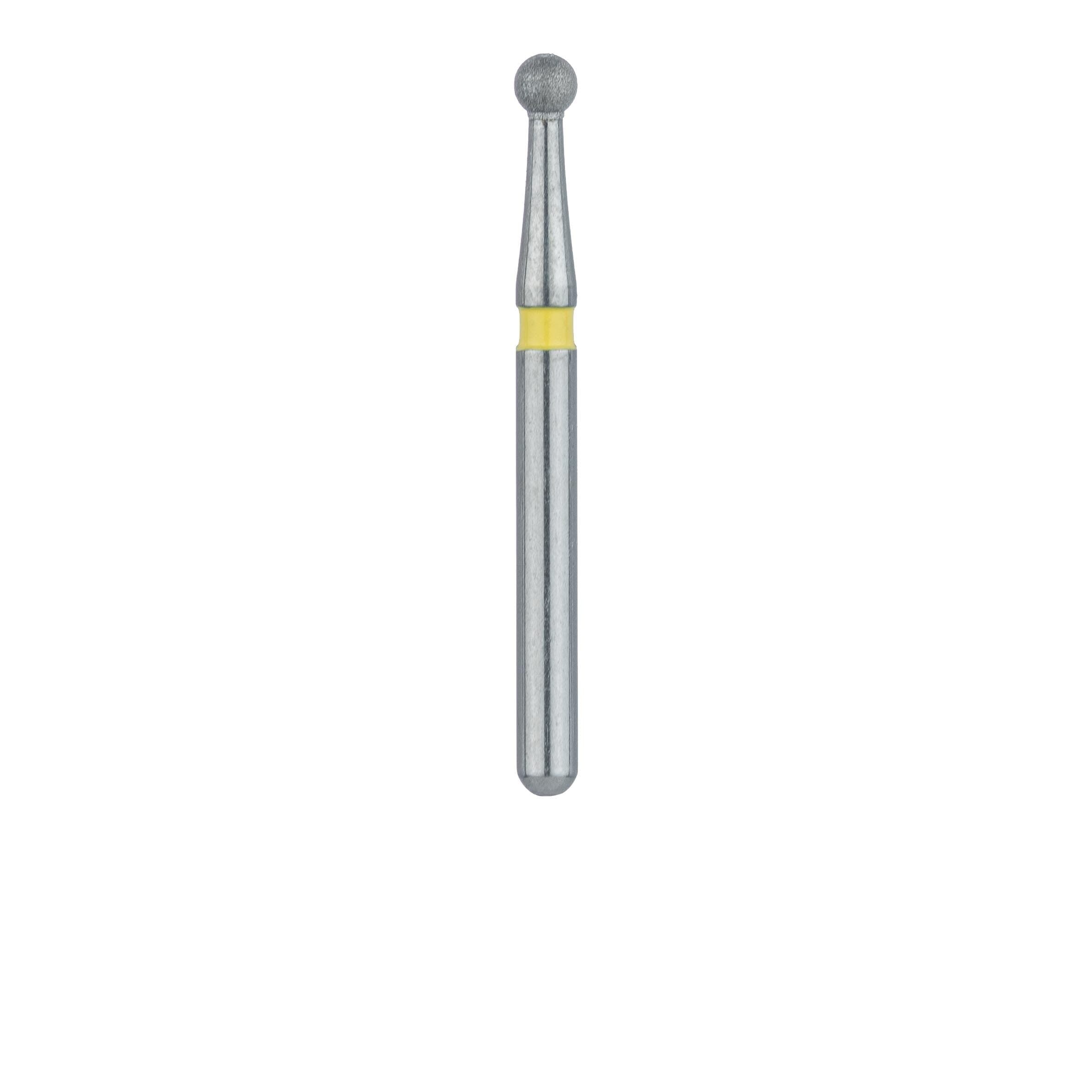 Meisinger Multi-Use Diamond Bur, FG, Round, #801C, 1.6 mm, Extra Fine, Yellow, 5/Pk, 801C-016-FG thumbnail 2