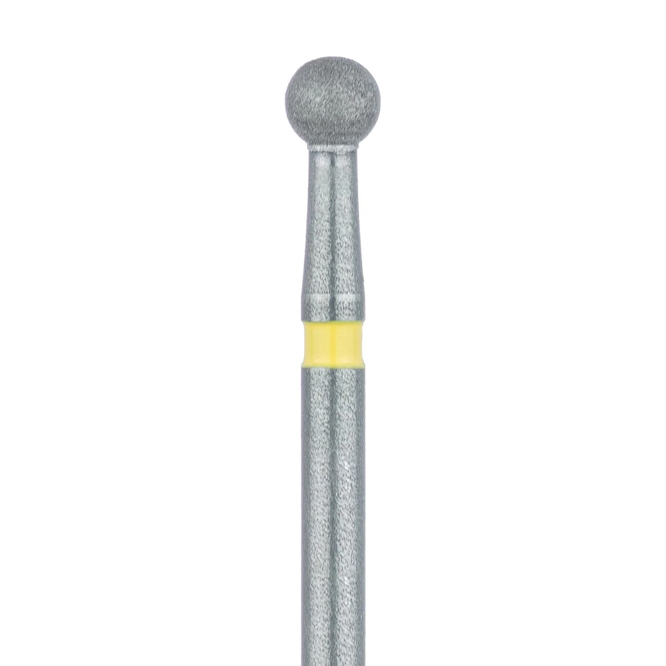 Meisinger Multi-Use Diamond Bur, FG, Round, #801C, 2.3 mm, Extra Fine, Yellow, 5/Pk, 801C-023-FG - Meisinger Multi-Use Diamond Burs, FG, Round, # 801C, 2.3 mm, Extra Fine, Yellow, 5/Pk, 801C-023-FG - Image 1
