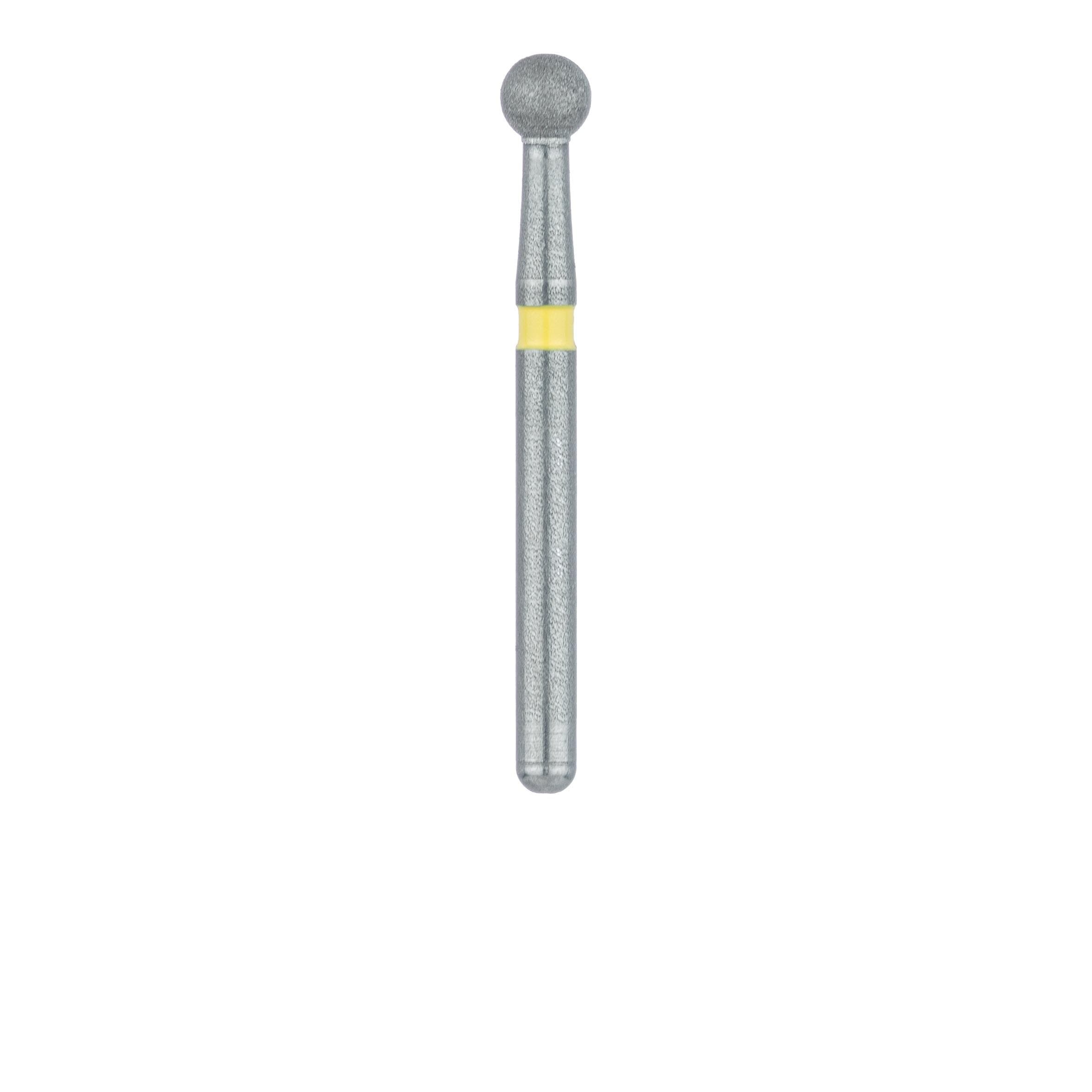 Meisinger Multi-Use Diamond Bur, FG, Round, #801C, 2.3 mm, Extra Fine, Yellow, 5/Pk, 801C-023-FG thumbnail 2