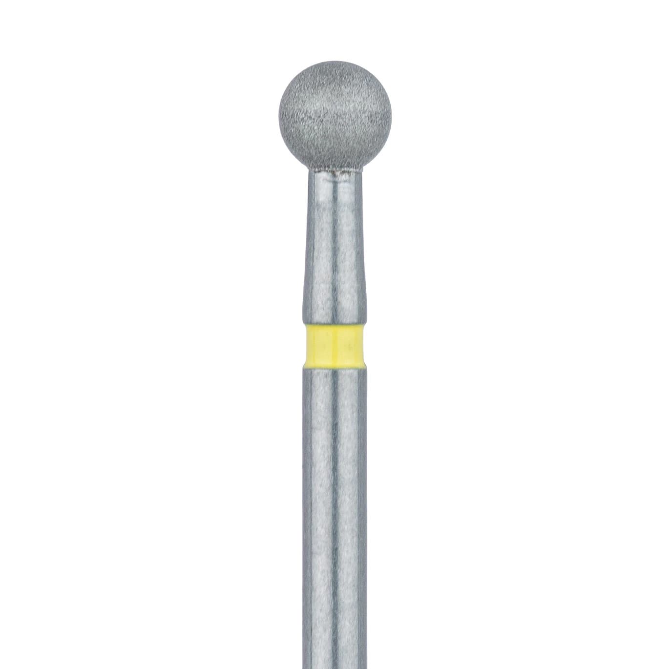 Meisinger 801C-027-FG Diamond Bur, Round, 2.7mm, X-Fine Grit, Friction Grip, 5/Pk - Meisinger Diamonds 801C-027-FG X-Fine 5/Pk - Image 1