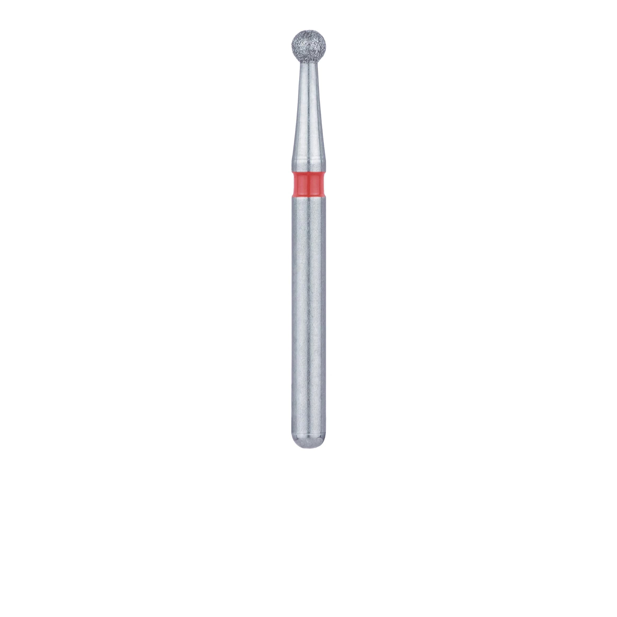 Meisinger Diamond Bur, Round, Fine, Red, FG (Friction Grip), 1.6 mm Head, 801F-016-FG, 5/Pkg thumbnail 2