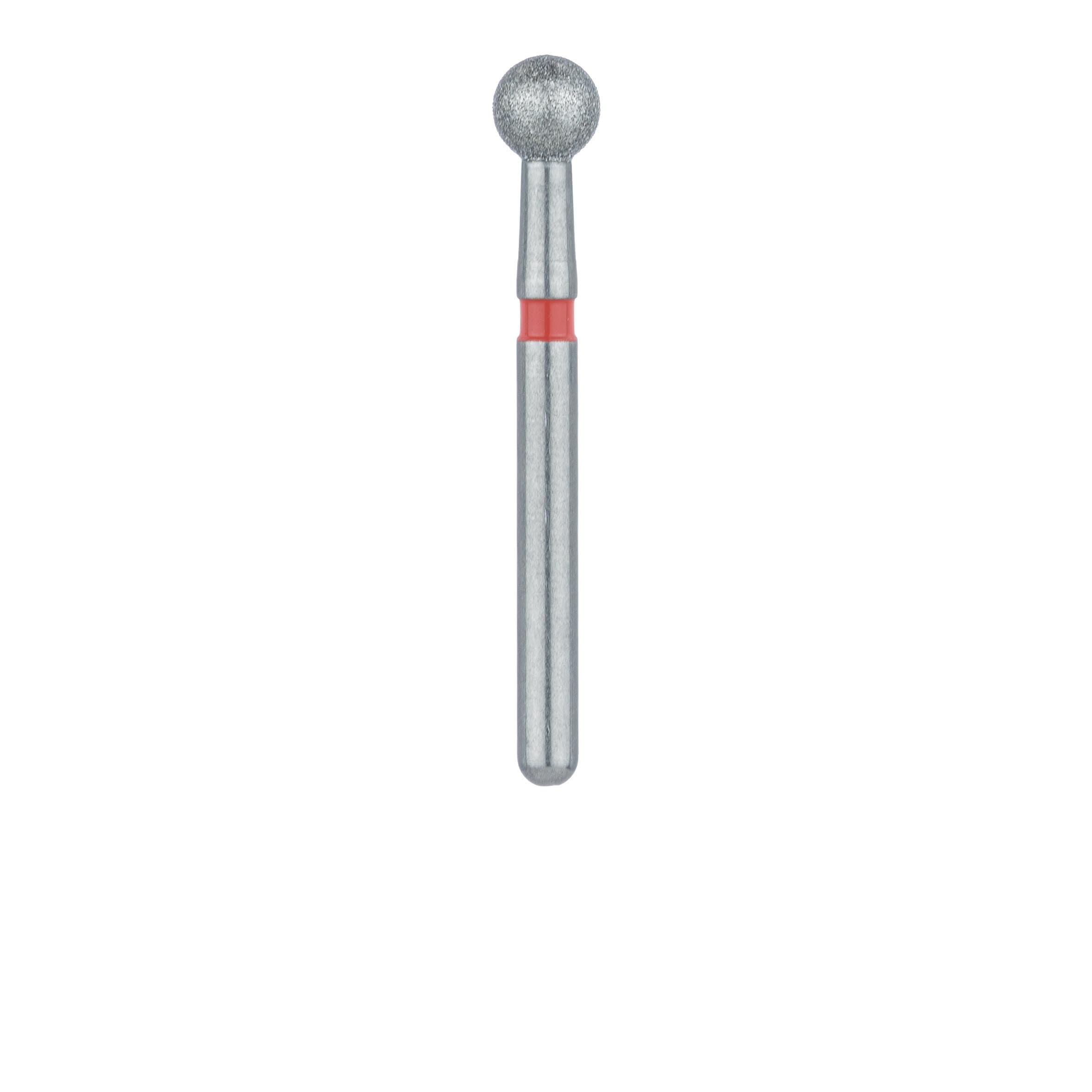 Meisinger 801F-027-FG Fine Diamond Bur, Round, Friction Grip, 2.7 mm, 5/Pk thumbnail 2