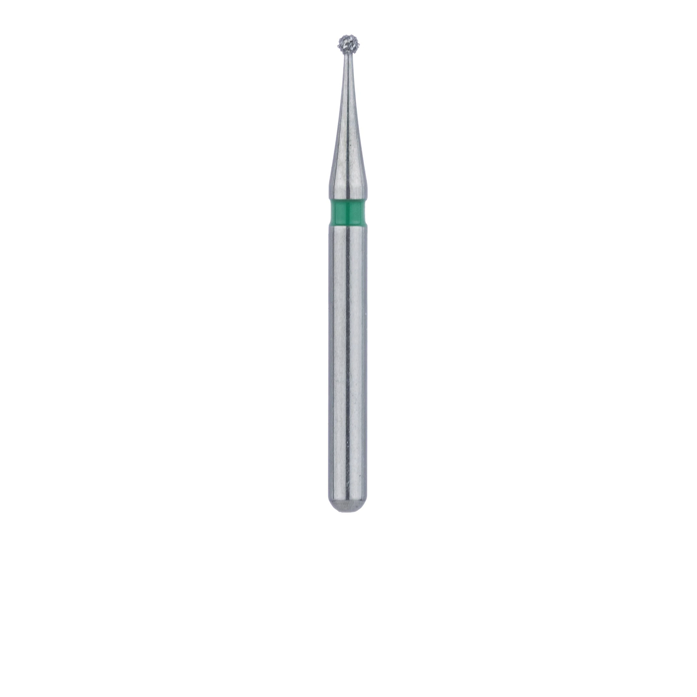 Meisinger Multi-Use Diamond Bur, FG, Round, #801G, 0.9 mm, Coarse, Green, 5/Pk, 801G-009-FG thumbnail 2