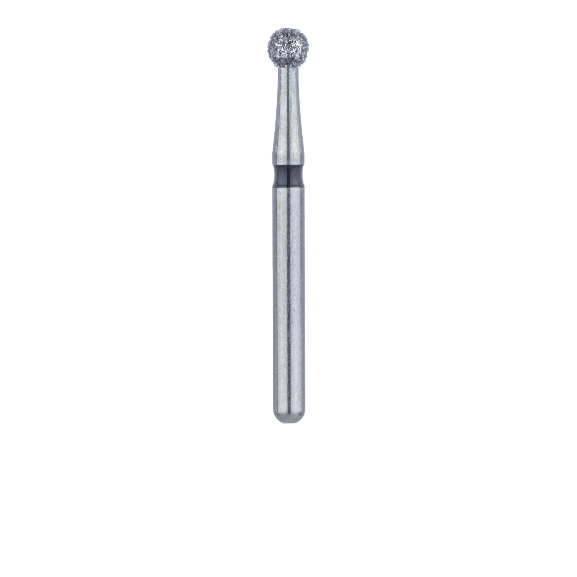 Meisinger 801H-021-FG Diamond Bur, FG, Super Coarse (Black), Round, 2.1 mm Head, 5/Pkg thumbnail 2