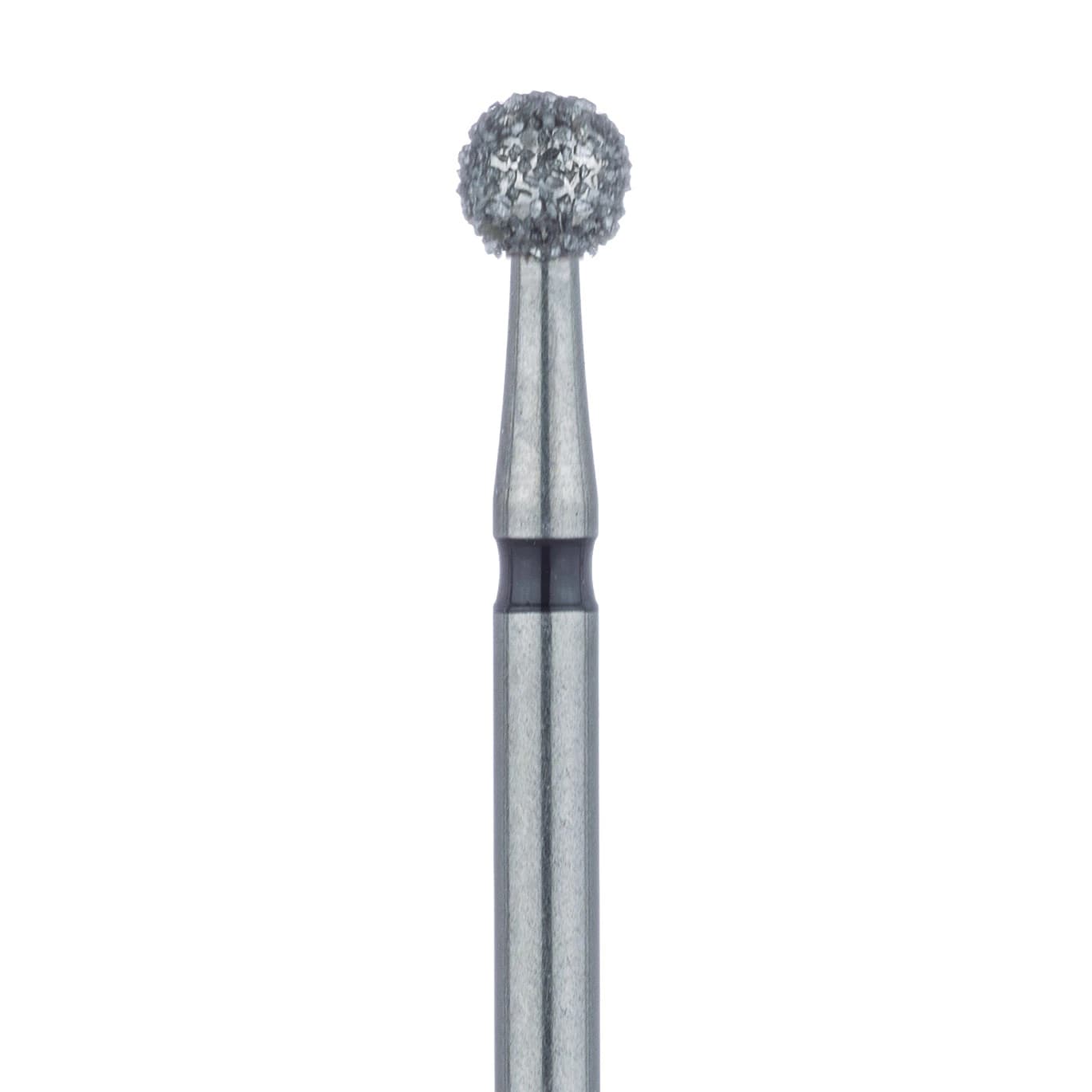 Meisinger 801H-027-FG Diamond Bur, Round, X-Coarse, 2.7mm, Friction Grip, 5/Pk - Meisinger Diamonds 801H-027-FG X-Coarse 5/Pk - Image 1