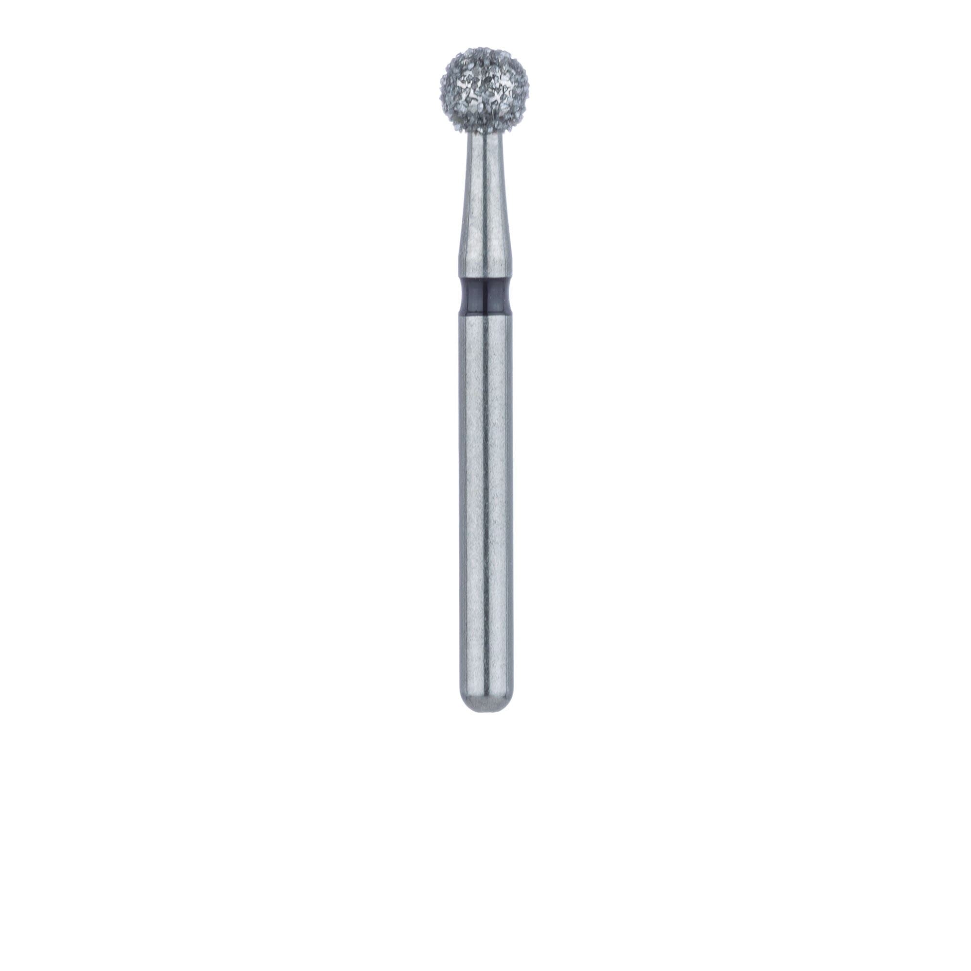 Meisinger 801H-027-FG Diamond Bur, Round, X-Coarse, 2.7mm, Friction Grip, 5/Pk thumbnail 2