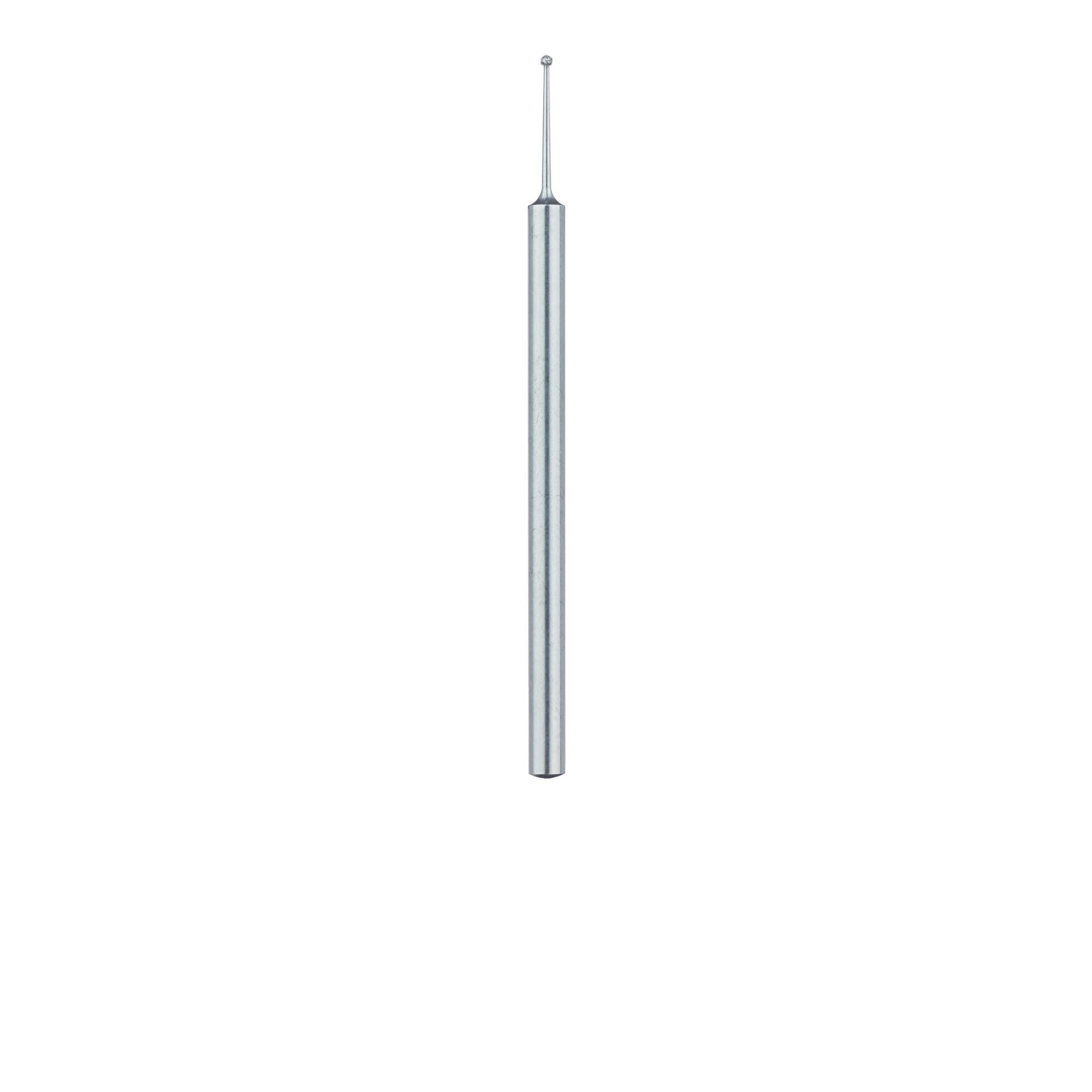 Meisinger 801L-008-HP Diamond Bur, Long Round, Medium Grit (Blue), 0.8mm, HP Shank, 5/Pk thumbnail 2