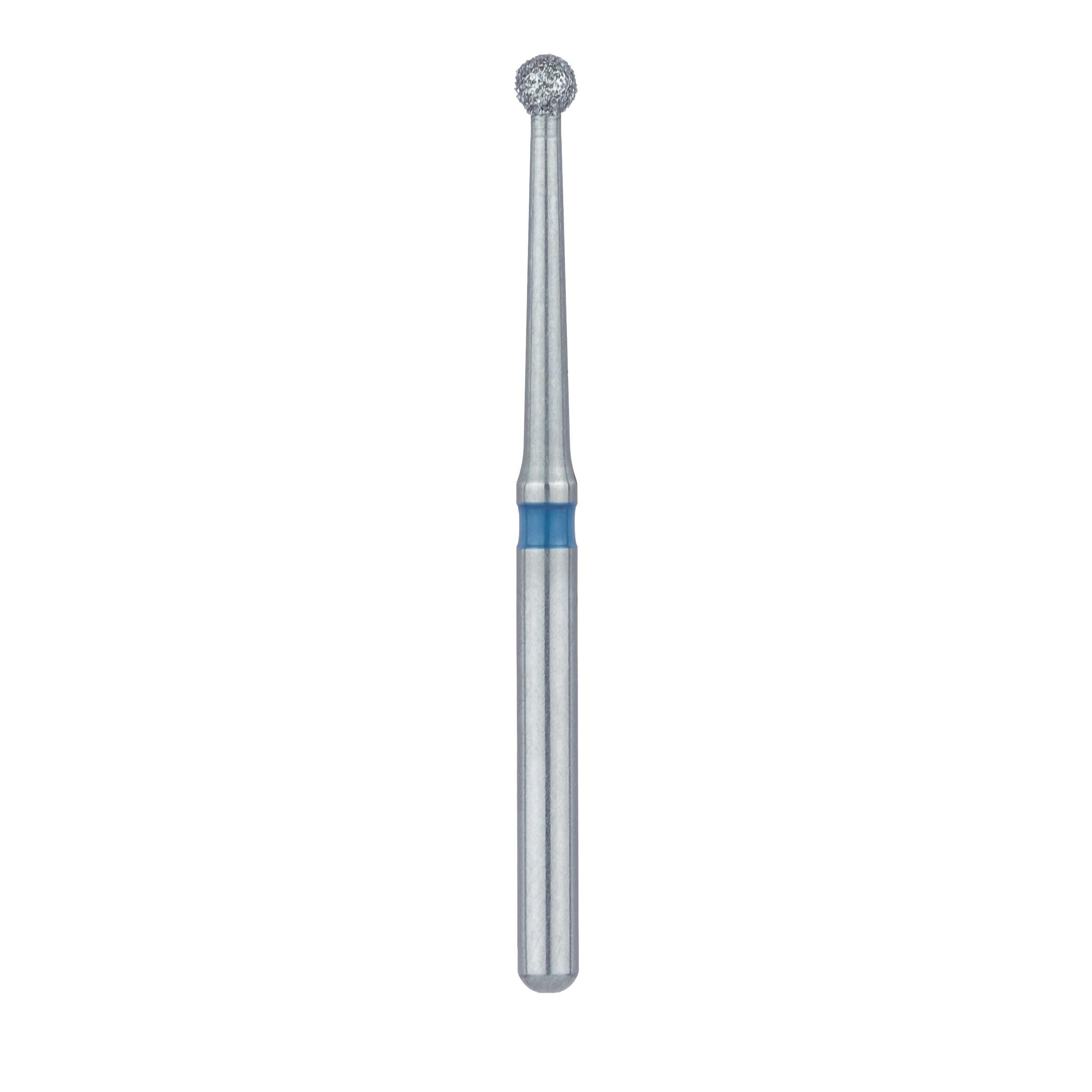 Meisinger 801L-016-FG Diamond Bur, Round, Medium Grit, 1.6 mm, Friction Grip, Long, 5/Pk thumbnail 2