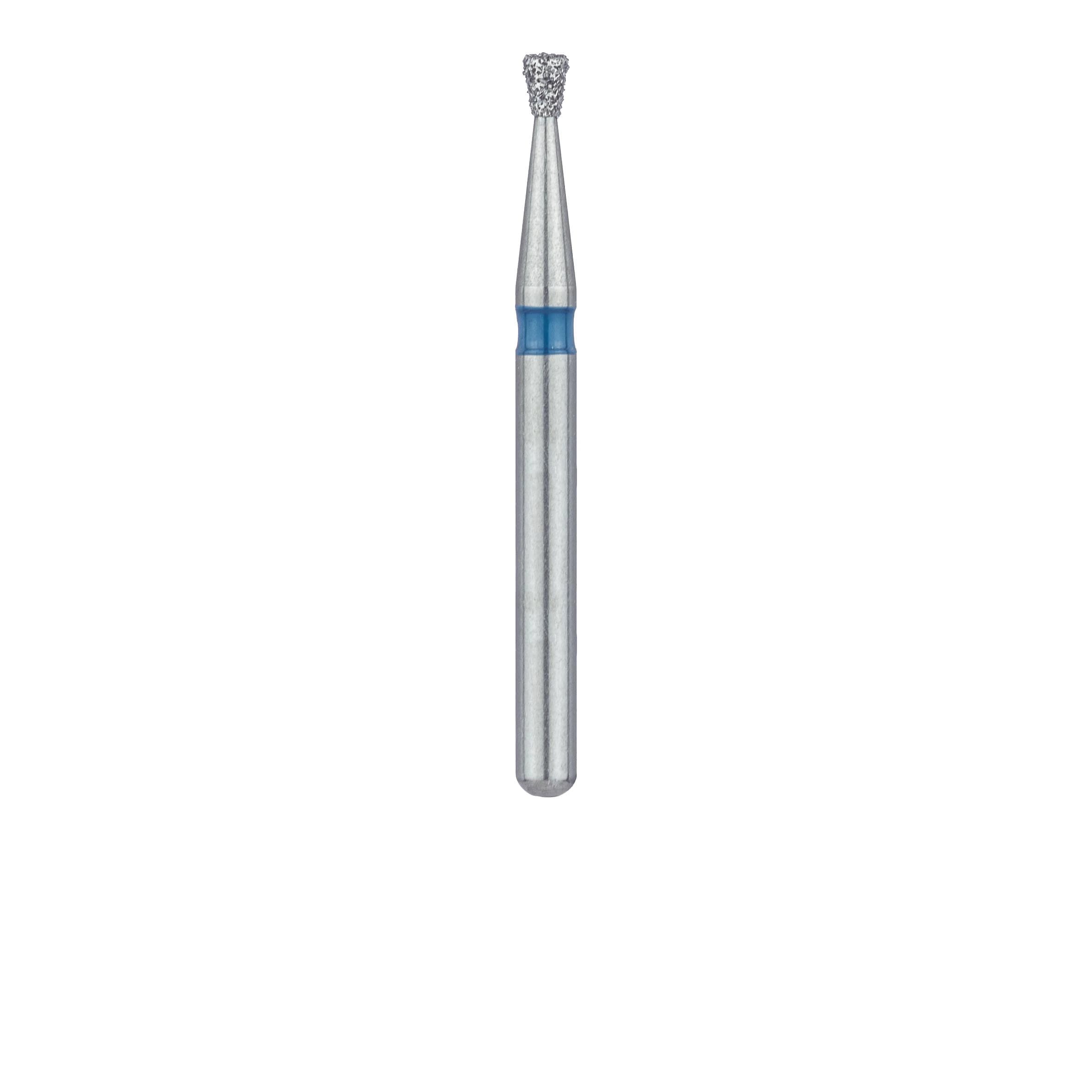 Meisinger 805-012-FG Diamond Bur, Inverted Cone, Medium Grit, Blue Ring, Friction Grip, 1.2 mm Head Diameter, 1.5 mm Head Length, 5/Pkg thumbnail 2