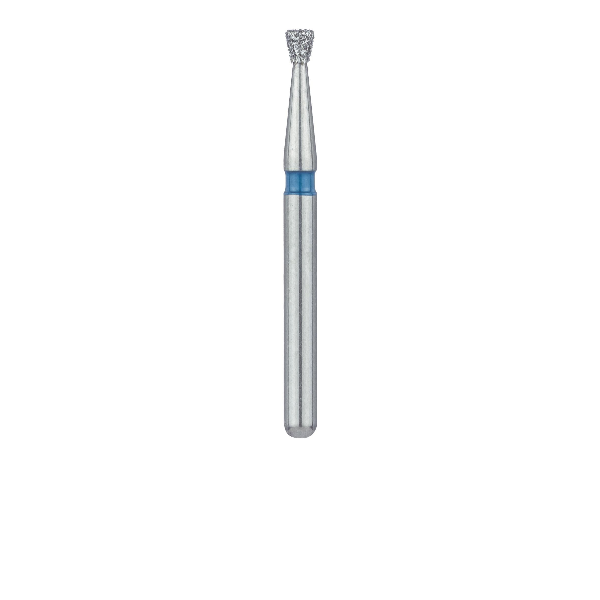 Meisinger 805-014-FG Diamond Bur, FG, Inverted Cone, Medium Grit, Blue Ring, 1.4 mm Head Diameter, 1.5 mm Head Length, 5/Pkg thumbnail 2