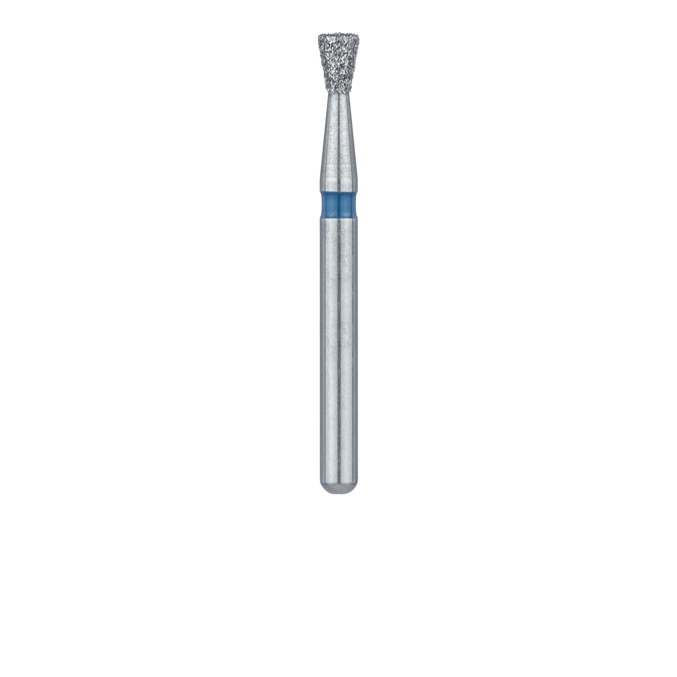 Meisinger 805-018-FG Diamond Bur, Inverted Cone, Medium Grit, Blue Ring, Friction Grip, 1.8 mm Head Diameter, 2.3 mm Head Length, 5/Pkg thumbnail 2