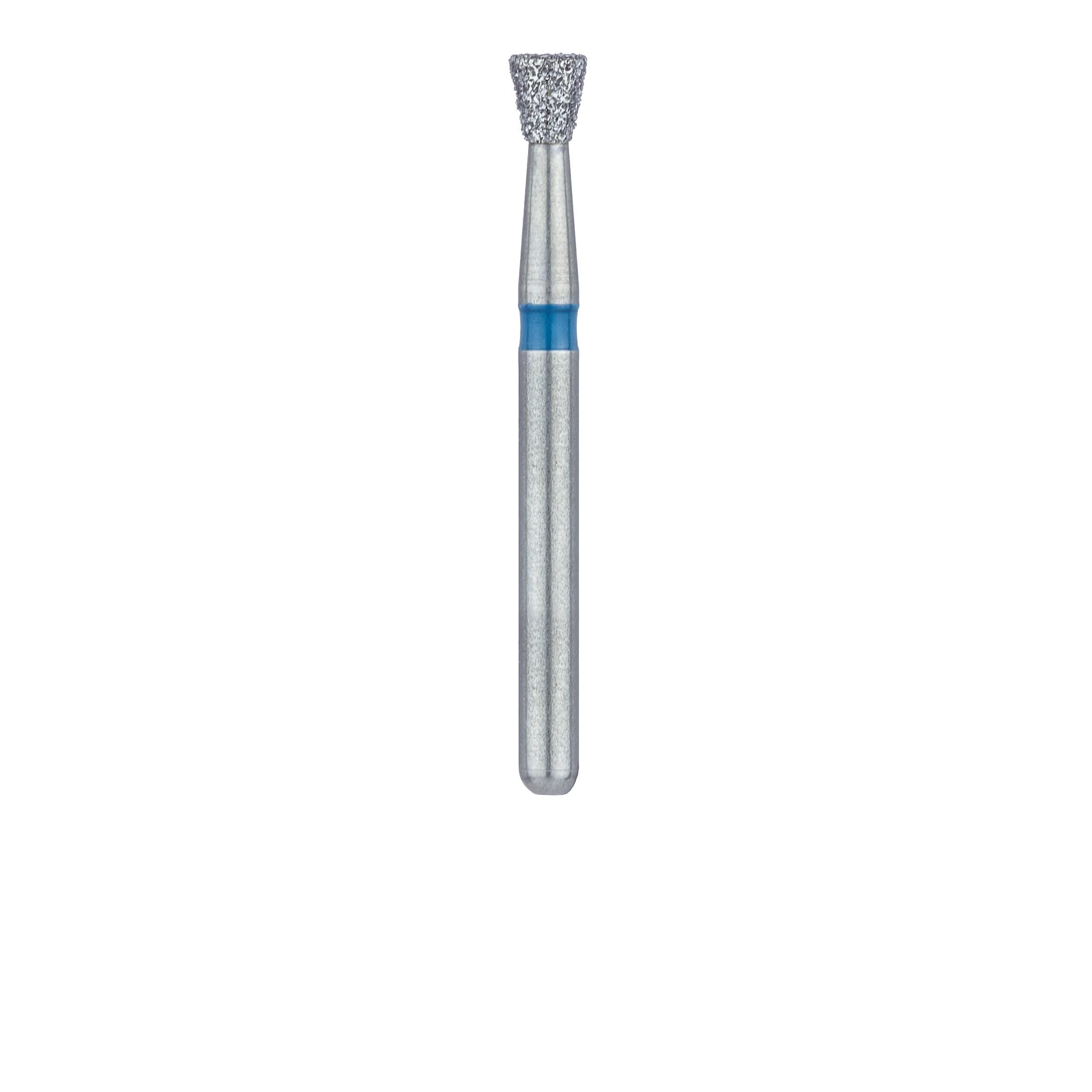 Meisinger 805-021-FG Diamond Bur, Inverted Cone, Medium Grit, Blue Ring, Friction Grip, 2.1 mm Head Diameter, 2.3 mm Head Length, 5/Pkg thumbnail 2