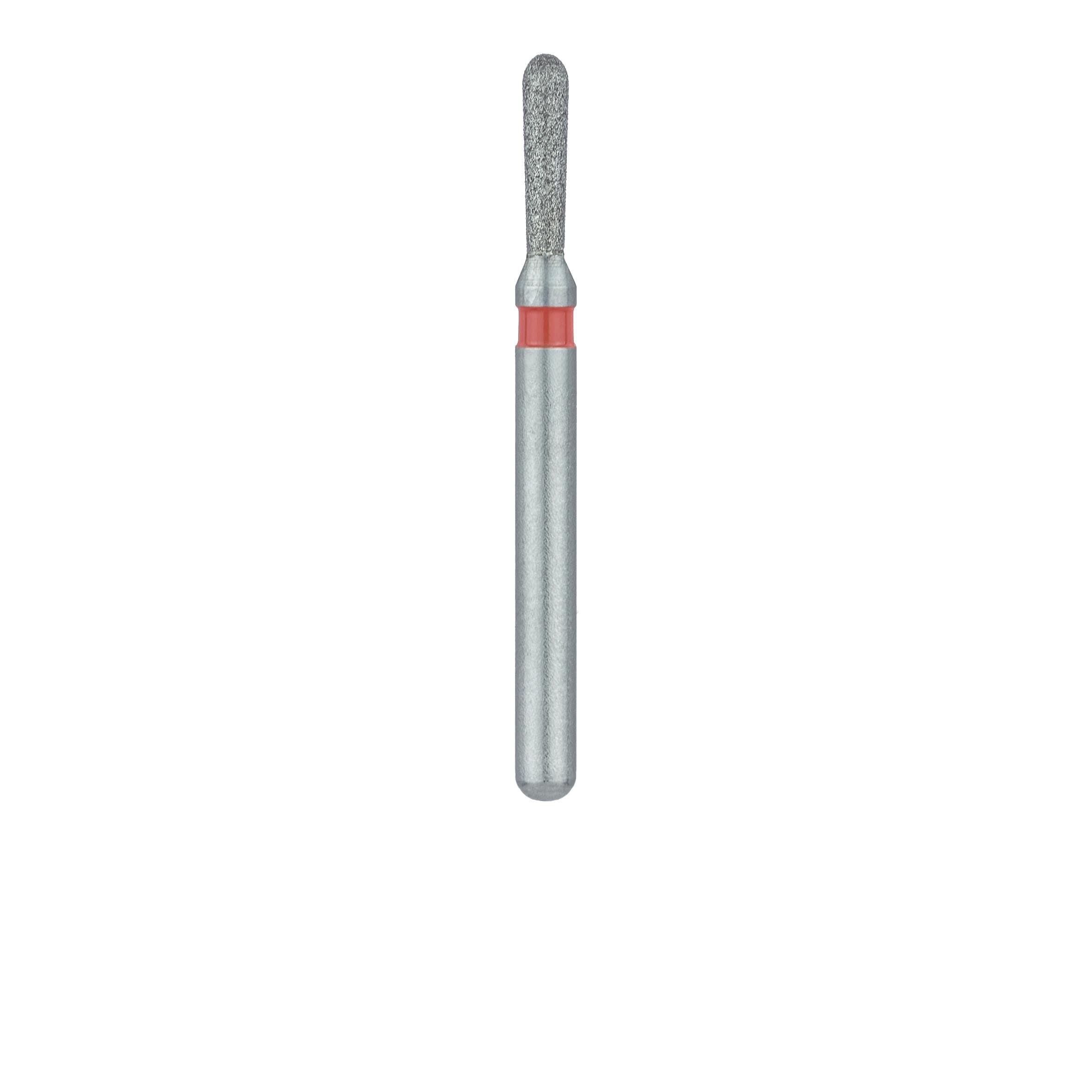 Meisinger 808RF-012-FG Fine Diamond Bur, Round End Pear, Friction Grip, 1.2 mm, 5/Pack thumbnail 2