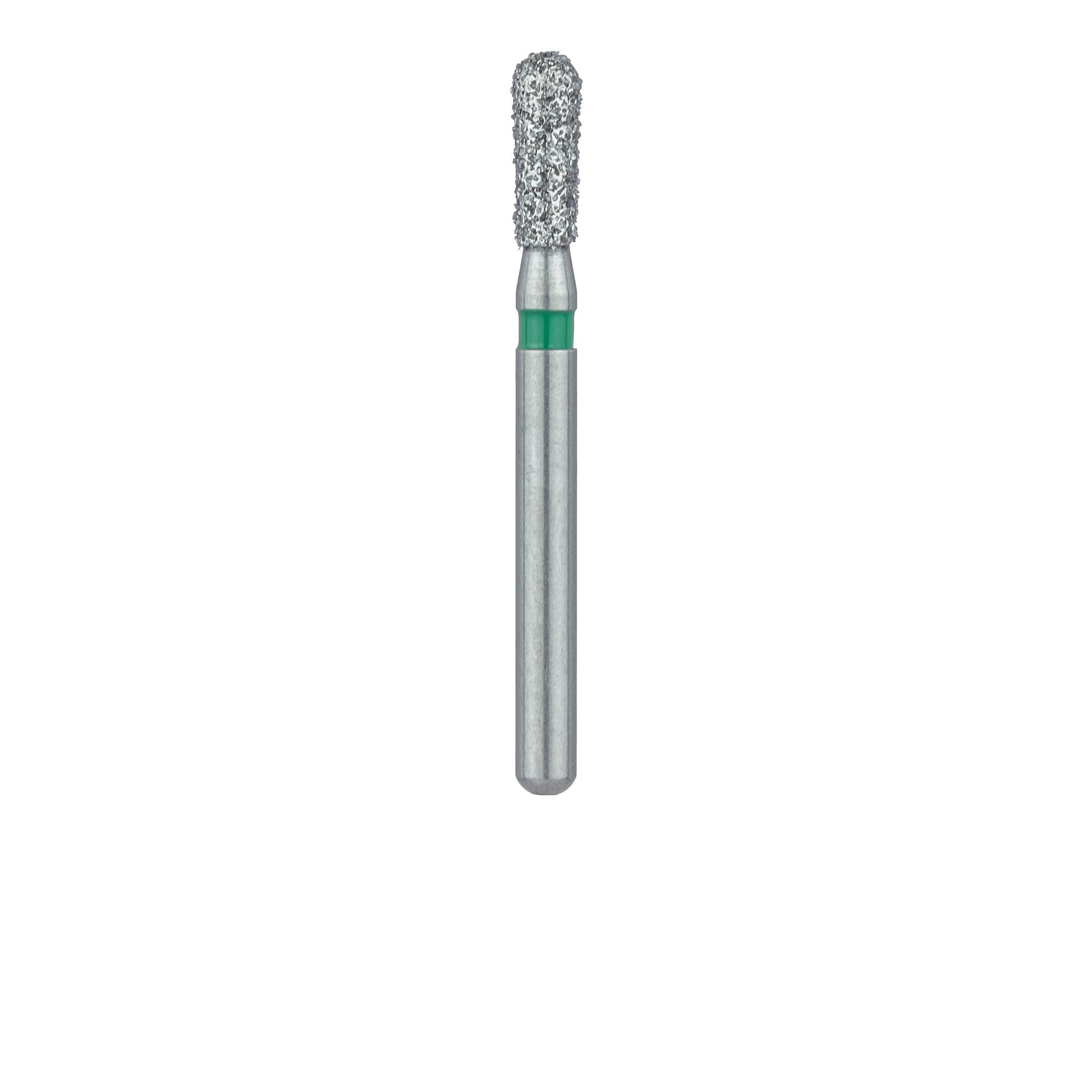 Meisinger Multi-Use Diamond Bur, Friction Grip, Round End Pear, 808RG, 1.8 mm, Coarse, Green, 5/Pk, 808RG-018-FG thumbnail 2