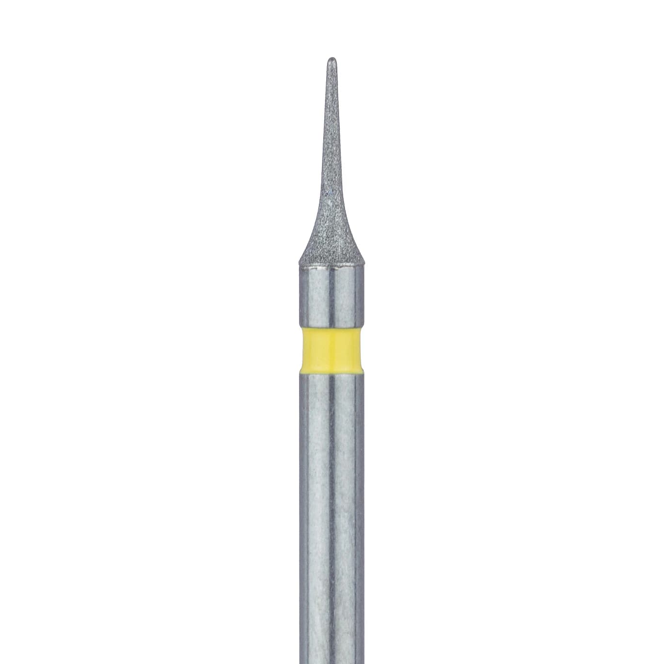 Meisinger Multi-Use Diamond Bur, FG, Interproximal/Mosquito, #820C, 1.6 mm, Extra Fine, Yellow, 5/Pk, 820C-016-FG - Meisinger Multi-Use Diamond Burs, FG, Interproximal, # 820C, 1.6 mm, Extra Fine, Yellow, 5/Pk, 820C-016-FG - Image 1