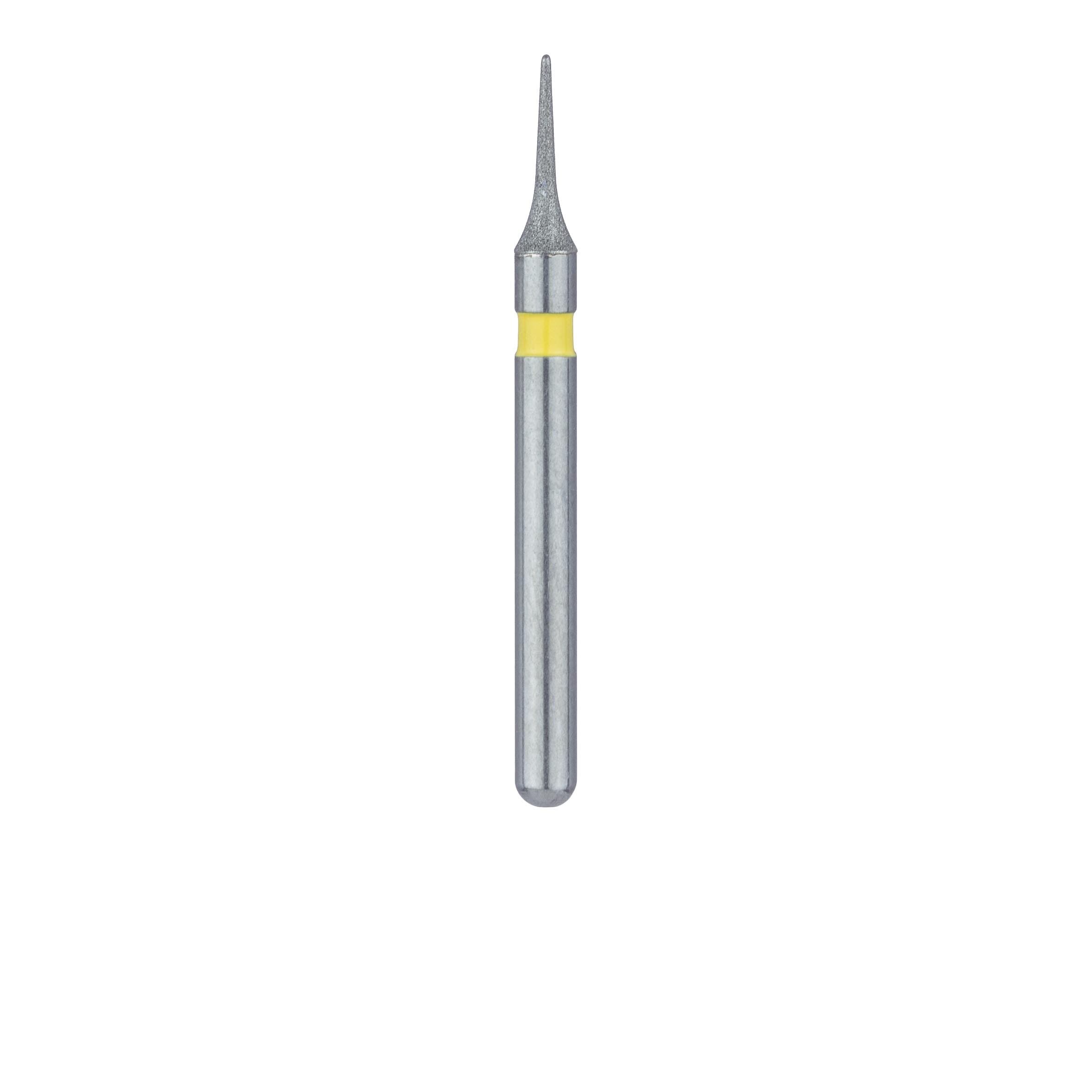 Meisinger Multi-Use Diamond Bur, FG, Interproximal/Mosquito, #820C, 1.6 mm, Extra Fine, Yellow, 5/Pk, 820C-016-FG thumbnail 2