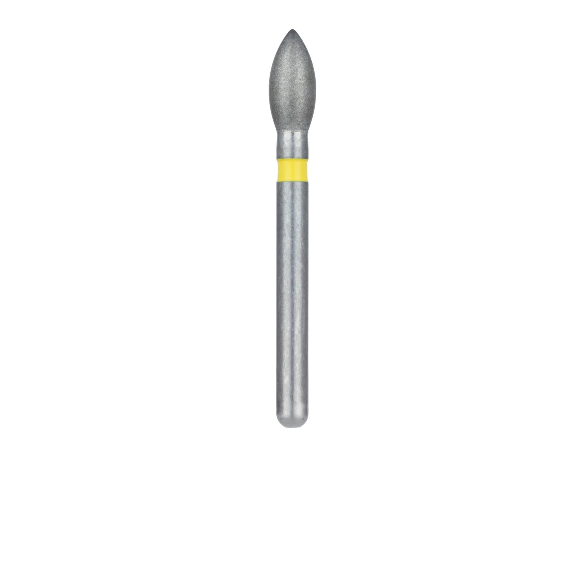 Meisinger Multi-Use Diamond Bur, FG, Pointed Football, #830C, 2.3 mm, Extra Fine, Yellow, 5/Pk, 830C-023-FG thumbnail 2