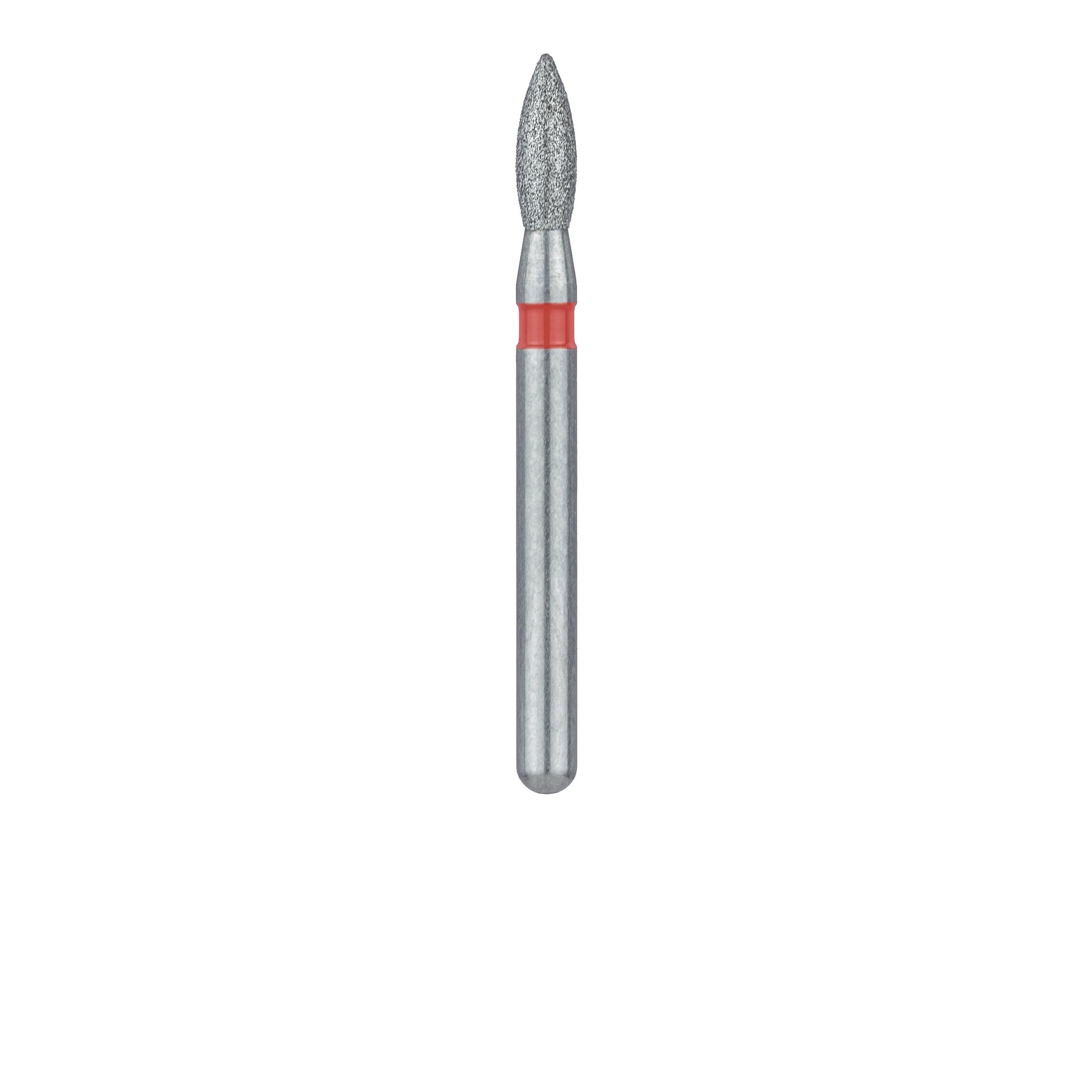 Meisinger 830F-016-FG Fine Diamond Bur, Pointed Football, Friction Grip, 1.6 mm Head, 5/Pk thumbnail 2