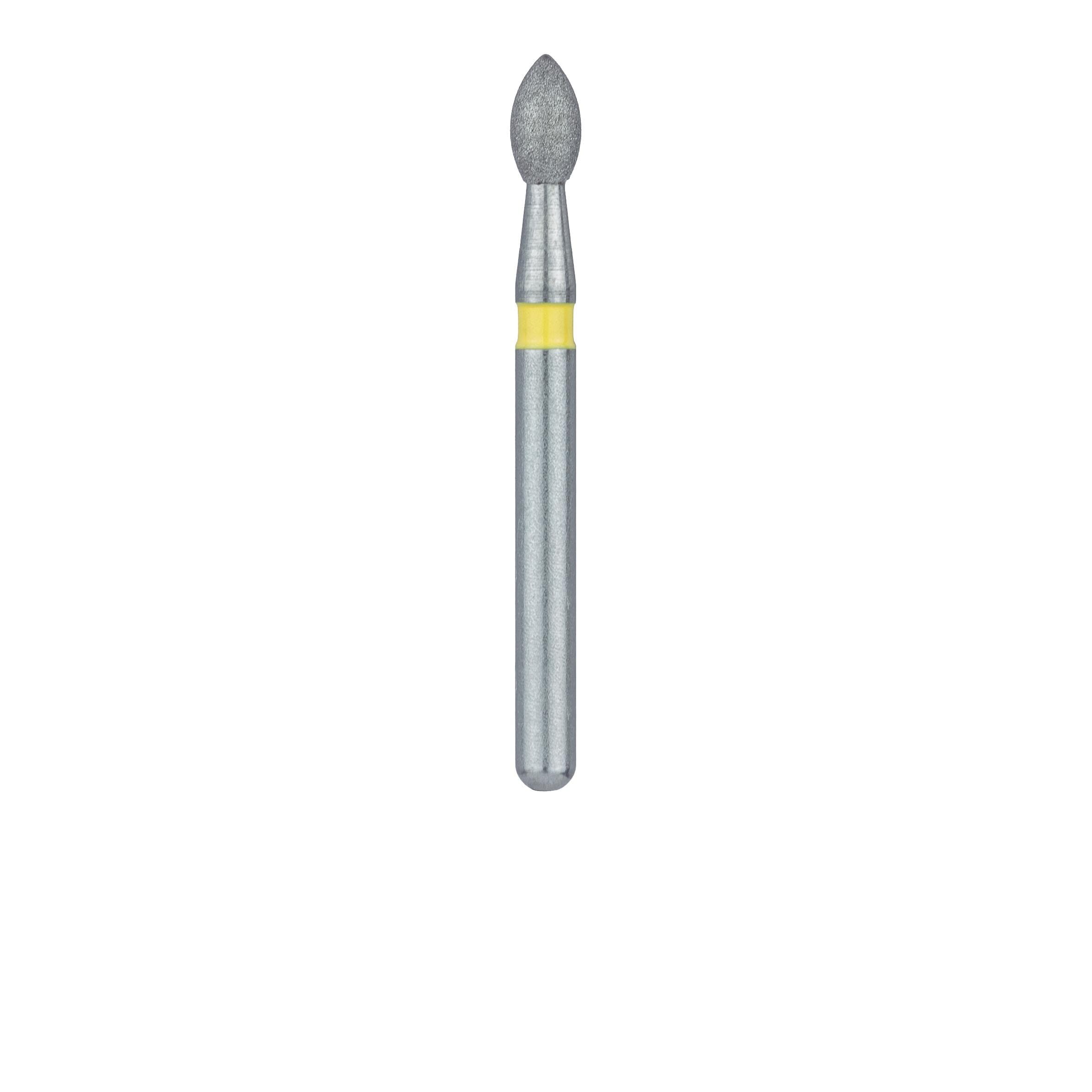 Meisinger 831C-018-FG Diamond Bur, Extra Fine (X-Fine), Pointed Football, Friction Grip, 1.8 mm Head Diameter, 5/Pk thumbnail 2