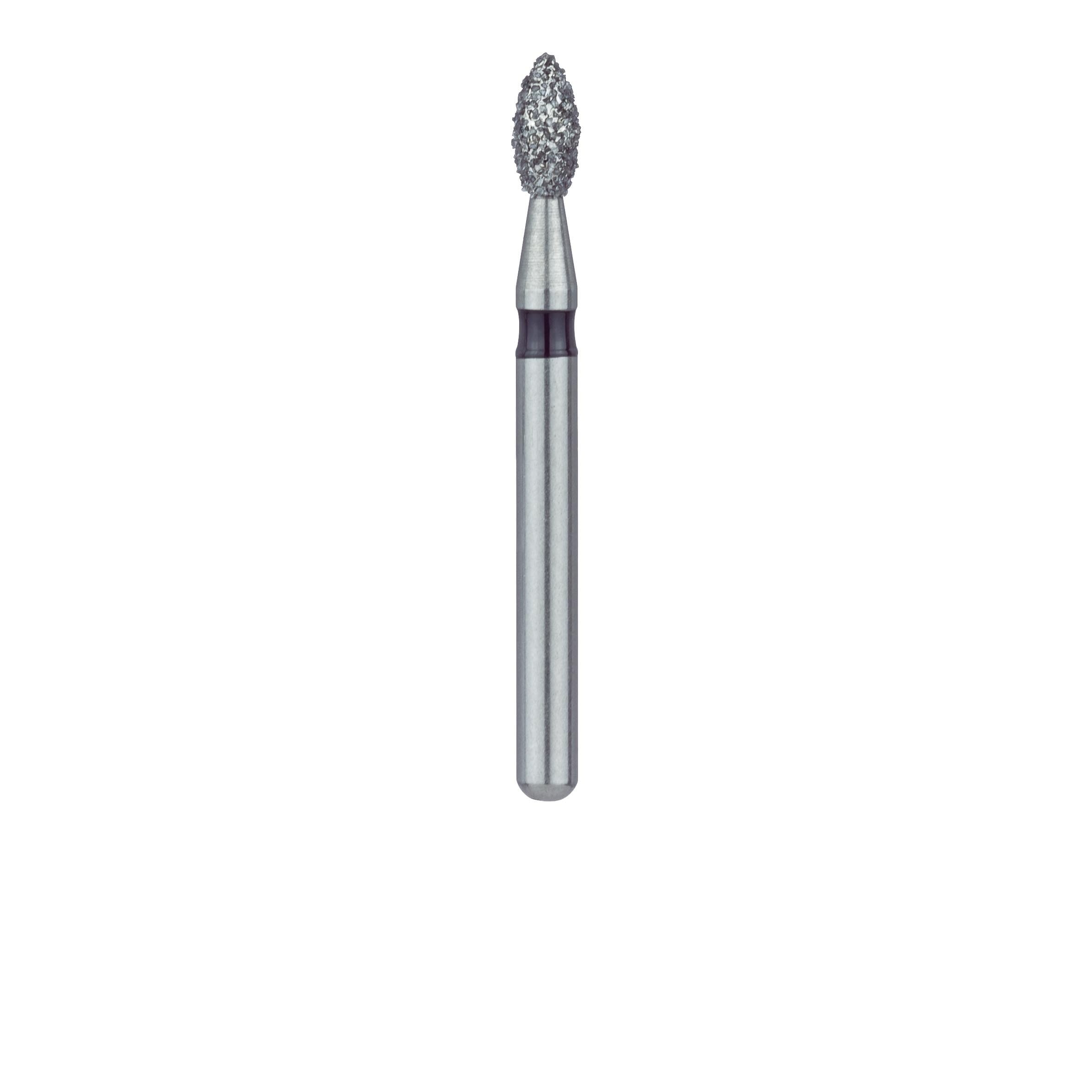 Meisinger 831H-018-FG Super Coarse Diamond Bur, Pointed Football, Friction Grip, 1.8 mm Head Diameter, 3.5 mm Head Length, 5/Pkg thumbnail 2