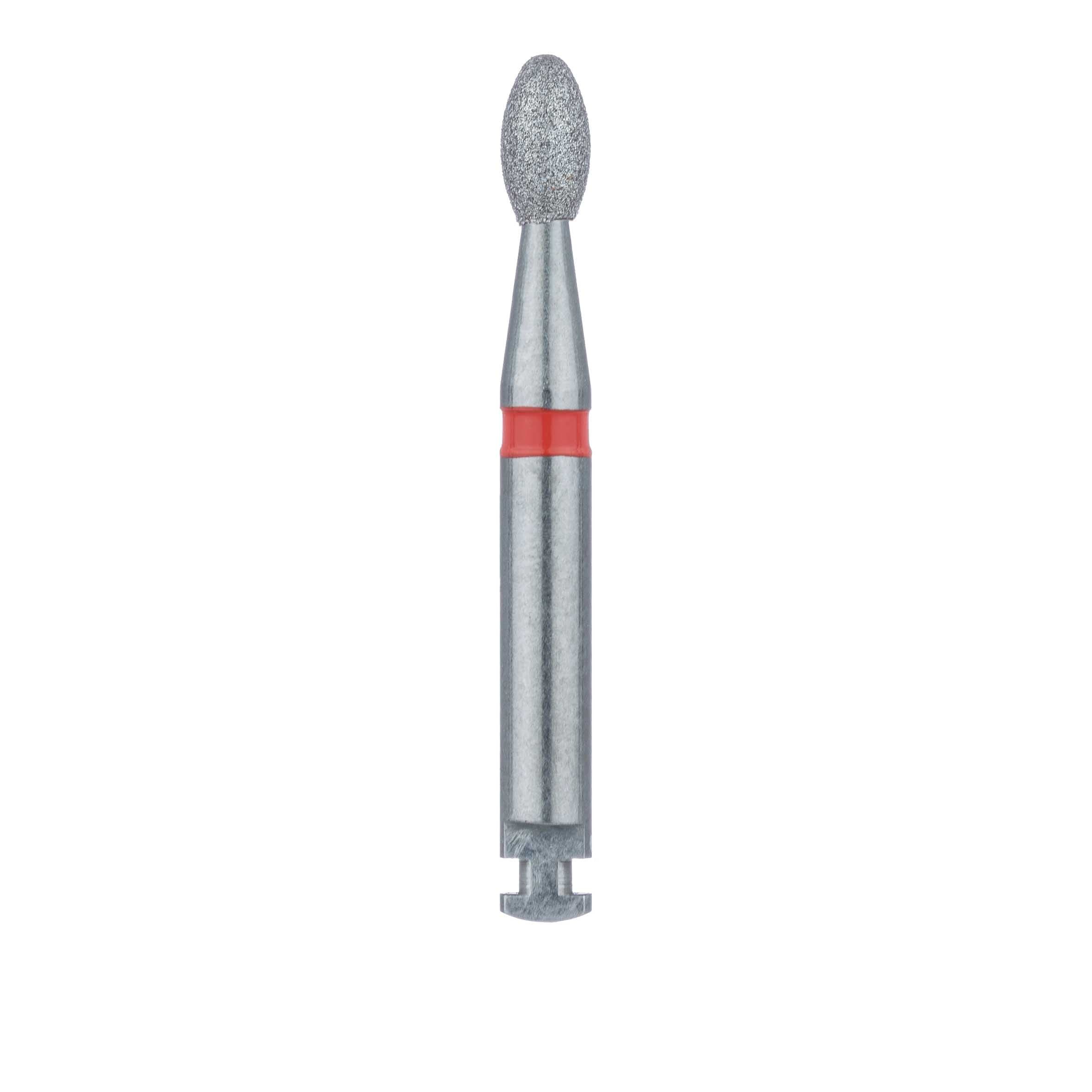 Meisinger 833F-023-RA Fine Diamond Bur, Egg/Football Shape, 2.3 mm, Right Angle, 5/Pack thumbnail 2
