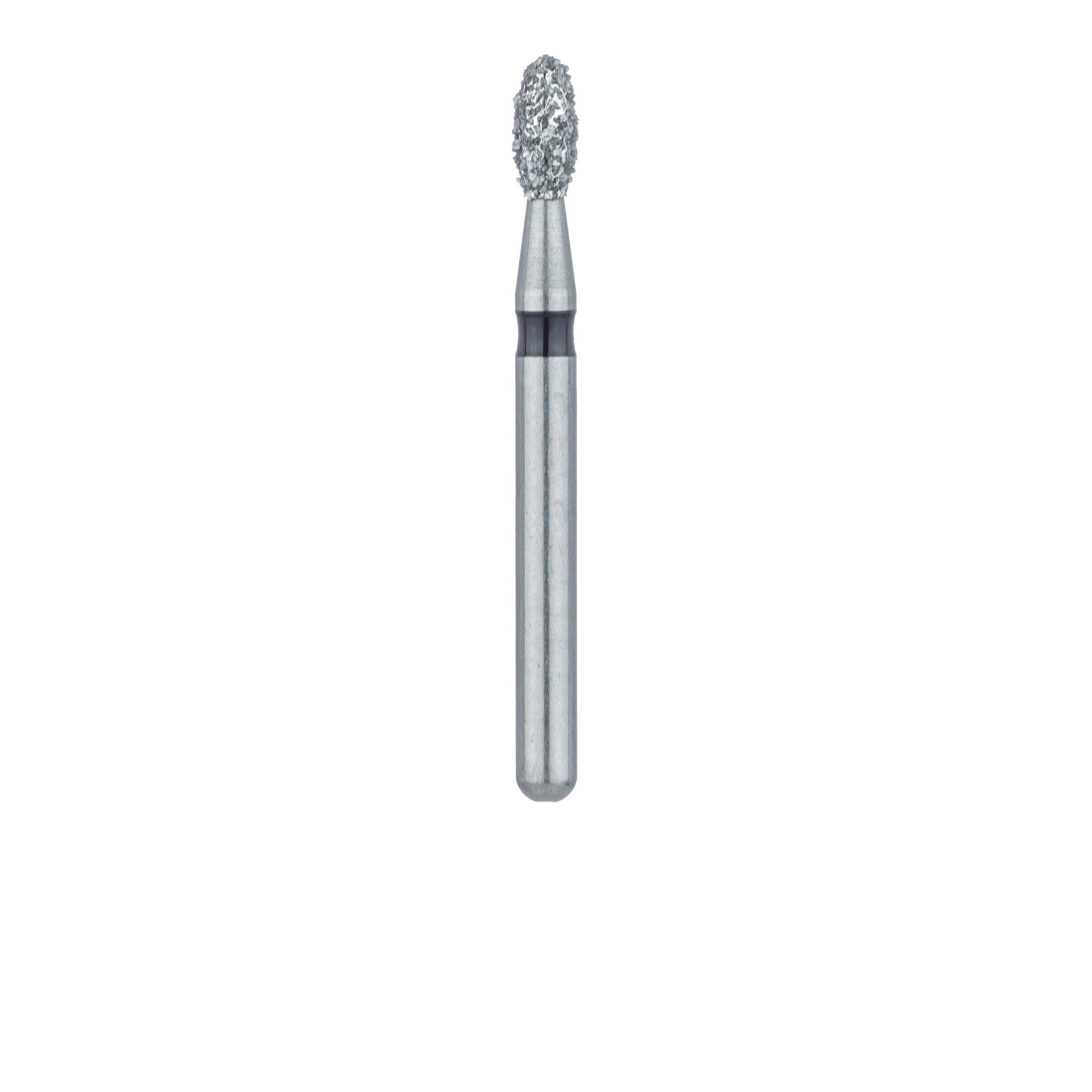 Meisinger Multi-Use Diamond Bur, Friction Grip, Football, 833H, 1.8 mm, Super Coarse, Black, 5/Pk, 833H-018-FG thumbnail 2