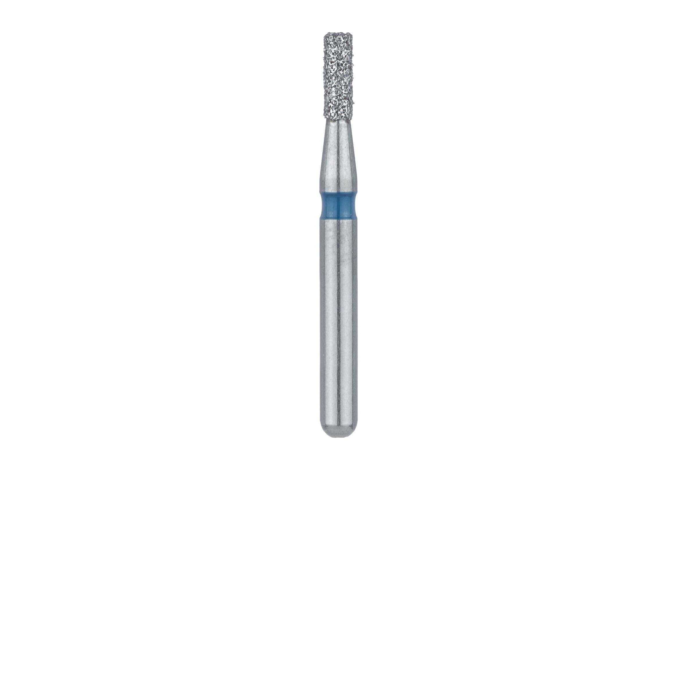 Meisinger 835-012-SS Medium Diamond Bur, Cylinder, Flat End, Friction Grip Short Shank, 1.2 mm Head Diameter, 5/Pk thumbnail 2