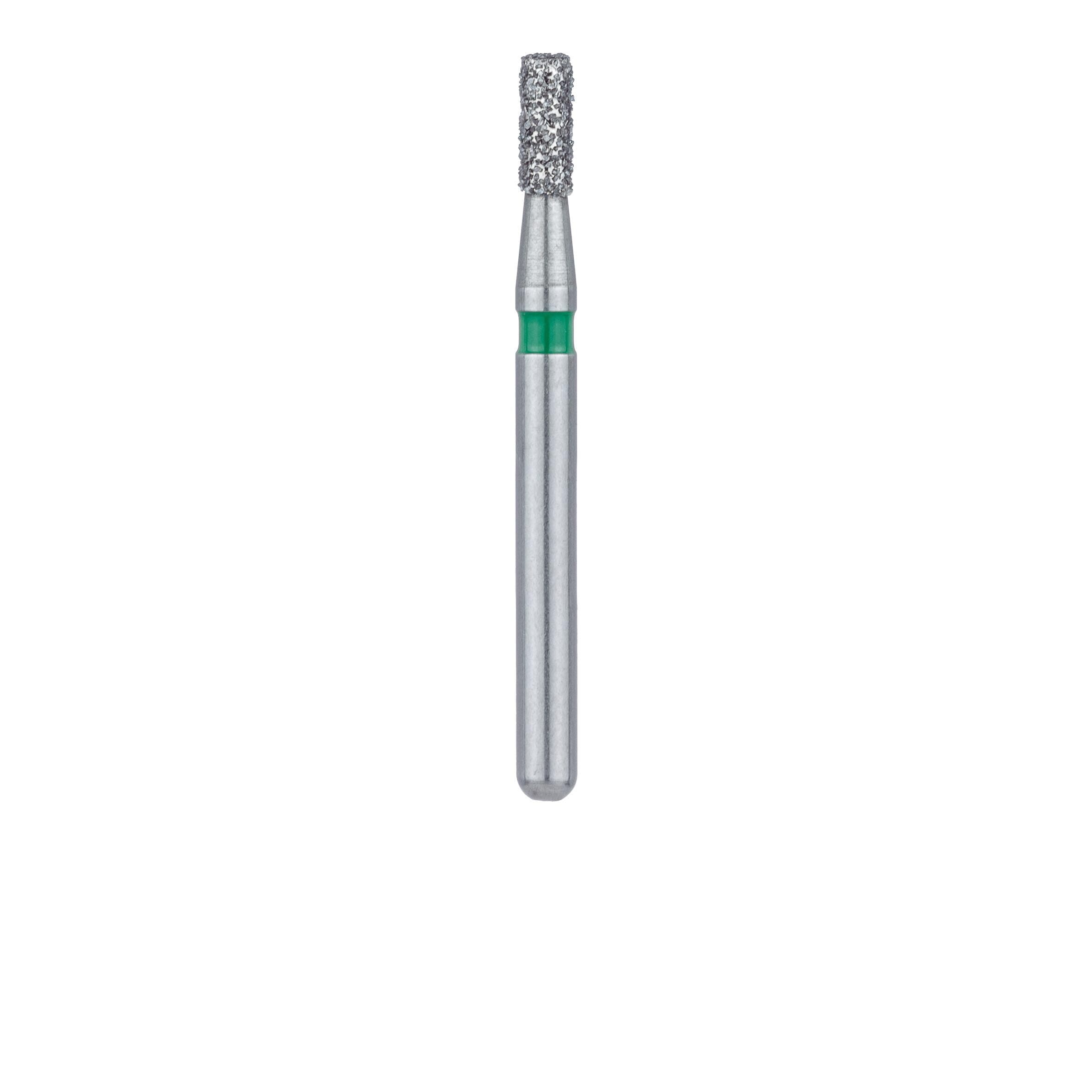 Meisinger Multi-Use Diamond Bur, FG, Cylinder, Flat End, #835G, 1.4 mm Head Diameter, Coarse (Green), 5/Pk, 835G-014-FG thumbnail 2