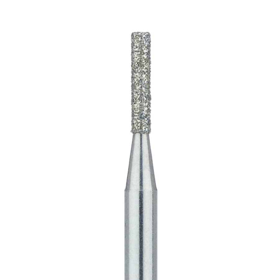 Meisinger 837-014-HP Diamond Bur, Medium Grit, Long Cylinder, 1.4 mm Diameter, HP Shank, 5/Pk - Meisinger Diamonds 837-014-HP Medium 5/Pk - Image 1