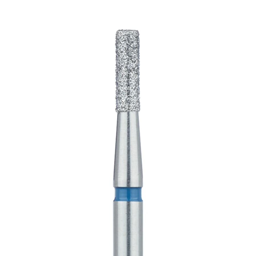 Meisinger 837-018-HP Diamond Bur, Medium Grit, Cylinder Shape, 1.8 mm Diameter, 6 mm Working Length, HP Shank, 5/Pk - Meisinger Diamonds 837-018-HP Medium 5/Pk - Image 1