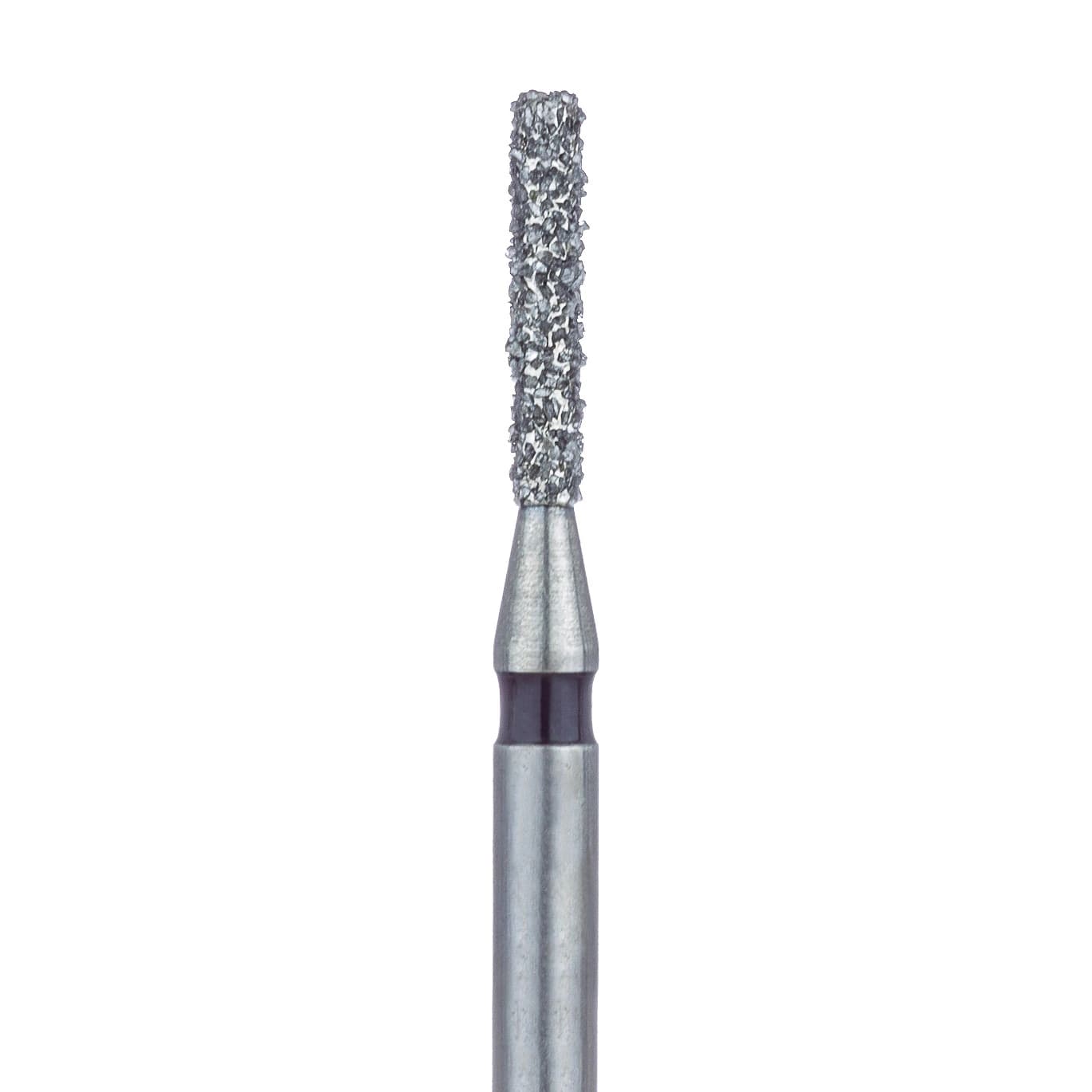 Meisinger 837H-012-FG Super Coarse Diamond Bur, Cylinder, Flat End, Friction Grip, 1.2 mm Head Diameter, 6.0 mm Head Length, 5/Pkg - Diamond Instruments – FG, Super Coarse, Black, Cylinder, Flat End, 5/Pkg - 837H-012-FG, 1.2 mm Head Diameter, 6.0 mm Head Length - Image 1