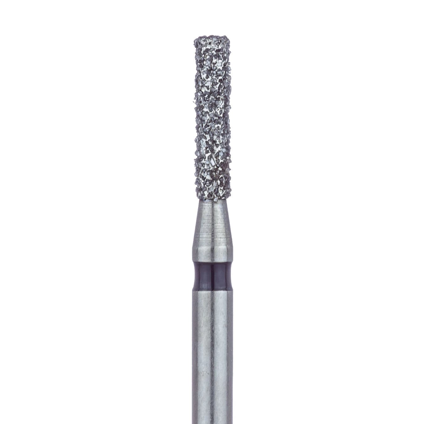 Meisinger FG Diamond Bur, Super Coarse, Black Ring, Cylinder, Flat End, 1.4 mm Head Diameter, 6.0 mm Head Length, 5/Pkg, 837H-014-FG - Diamond Instruments – FG, Super Coarse, Black, Cylinder, Flat End, 5/Pkg - 837H-014-FG, 1.4 mm Head Diameter, 6.0 mm Head Length - Image 1