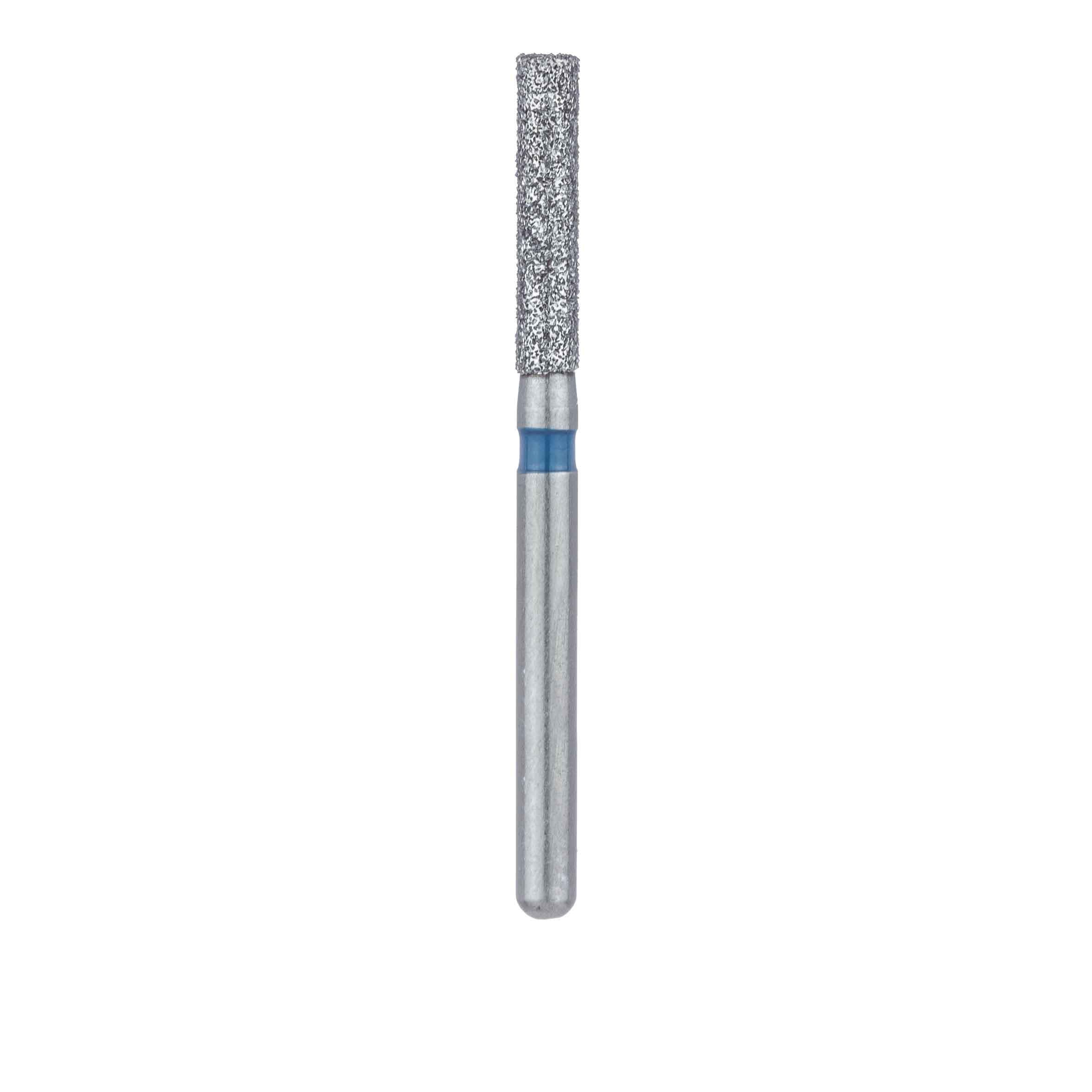 Meisinger 837L-016-FG Diamond Bur, Medium Grit, Long Cylinder, Flat End, Friction Grip, 1.6 mm Diameter, 8.0 mm Head Length, 5/Pk thumbnail 2