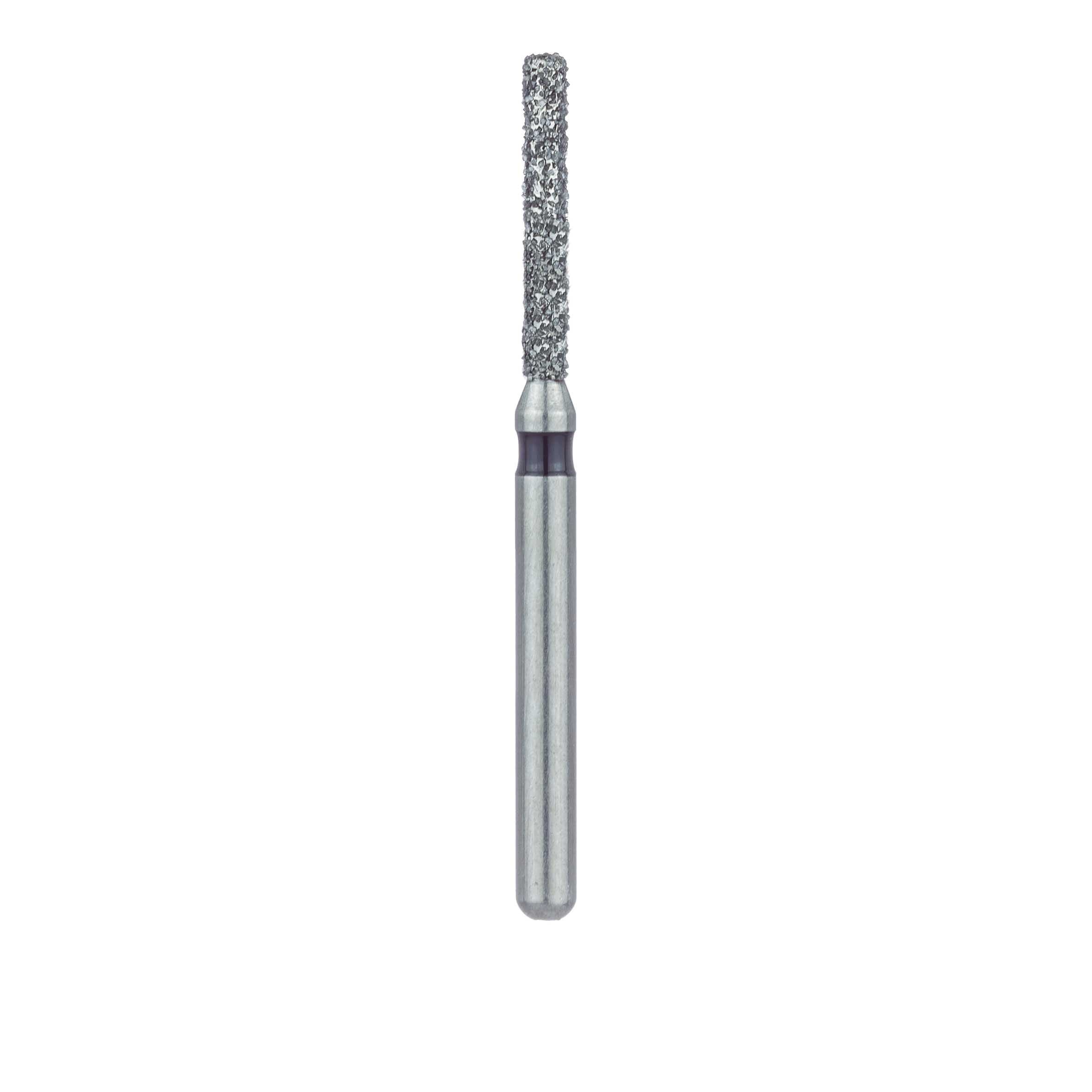 Meisinger 837LH-012-FG Diamond Bur, Super Coarse, Black Ring, Cylinder, Flat End, Long Shank, Friction Grip, 1.2 mm Head Diameter, 8.0 mm Head Length, 5/Pkg thumbnail 2