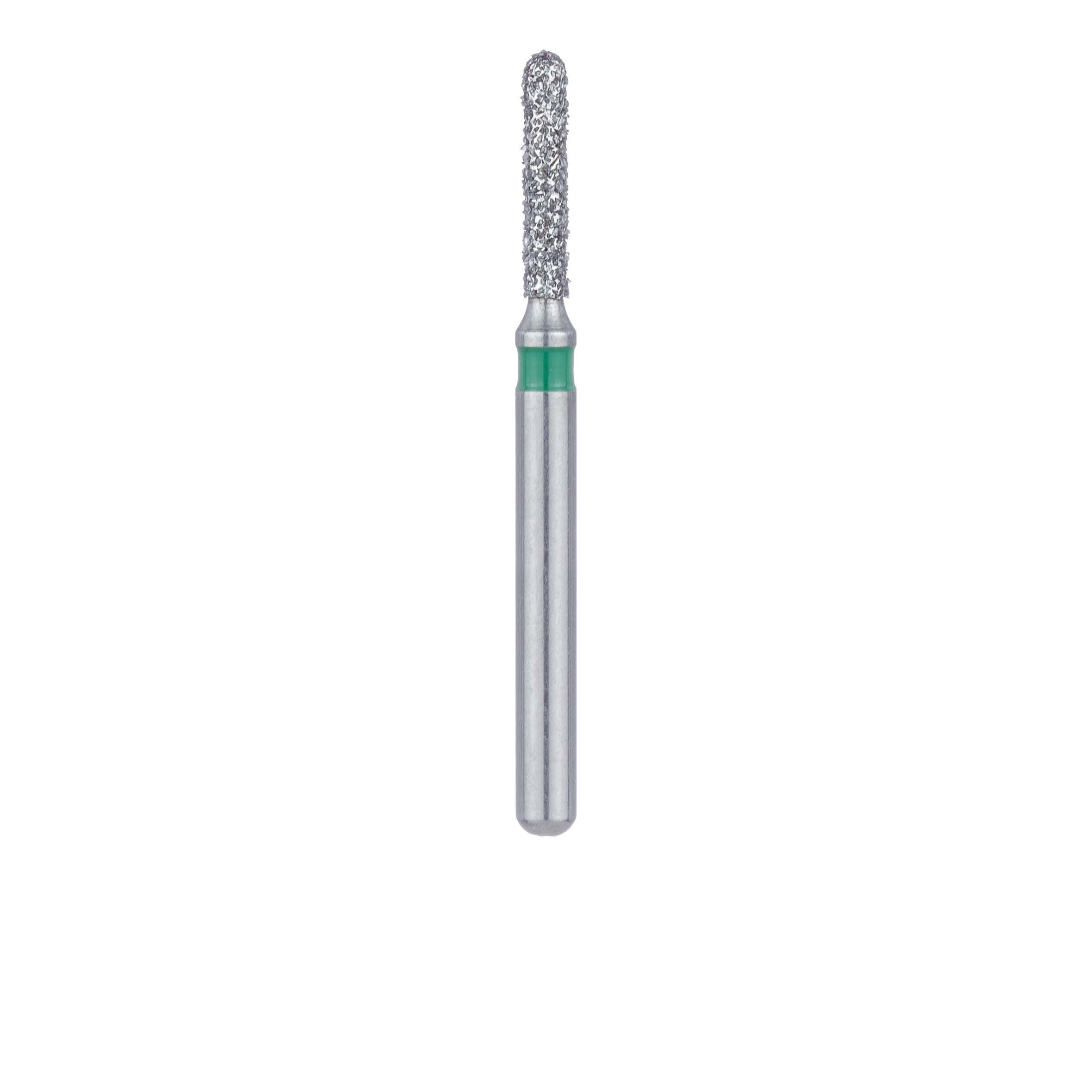 Meisinger 838LG-012-FG Diamond Bur, Round End Cylinder, Coarse (Green), Friction Grip, Long Shank, 1.2 mm Head Diameter, 7.0 mm Head Length, 5/Pk thumbnail 2