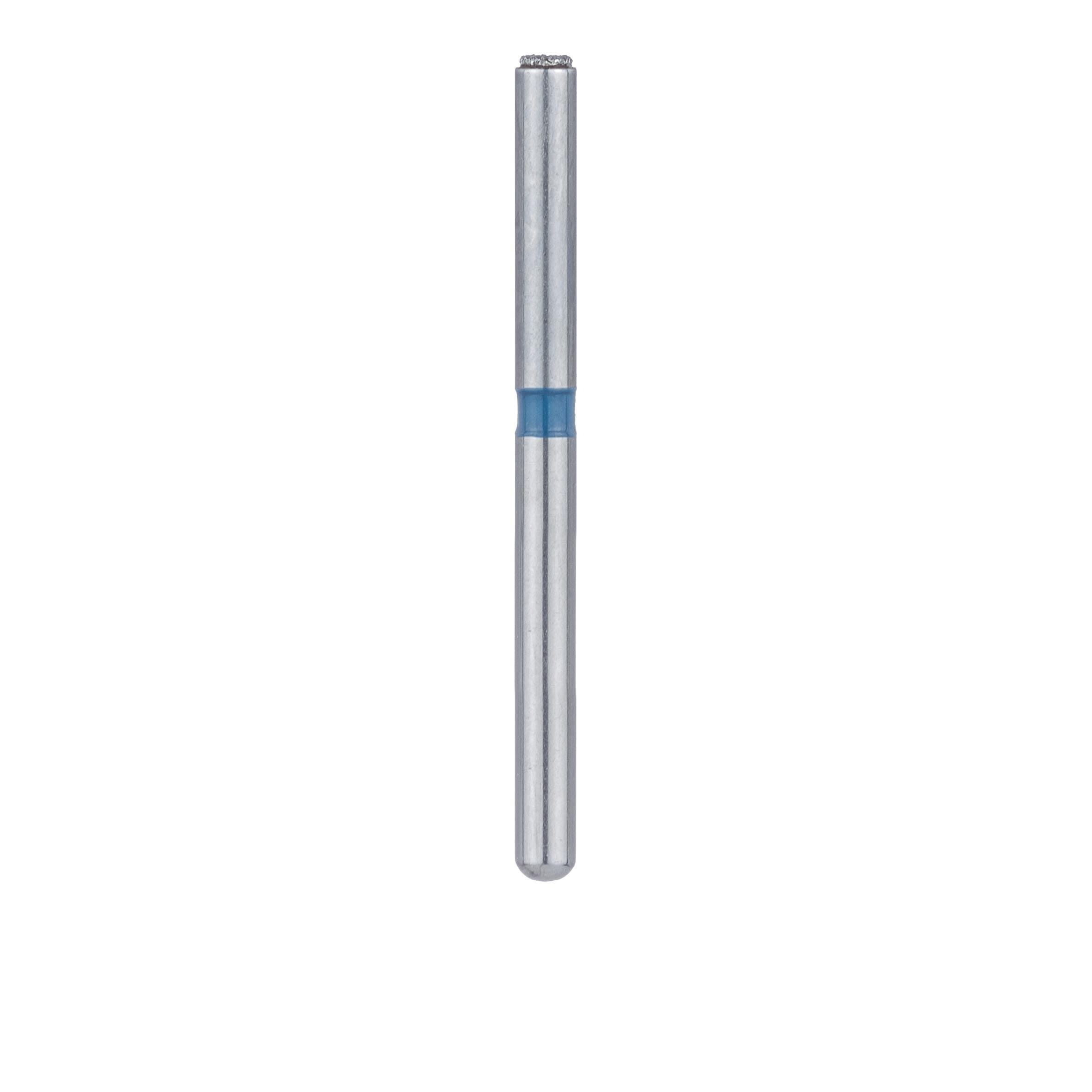 Meisinger Multi-Use Diamond Bur, FG, End Cutting Cylinder, #839, 1.6 mm Head Diameter, 0.2 mm Head Length, Medium (Blue), 5/Pk, 839-016-FG thumbnail 2