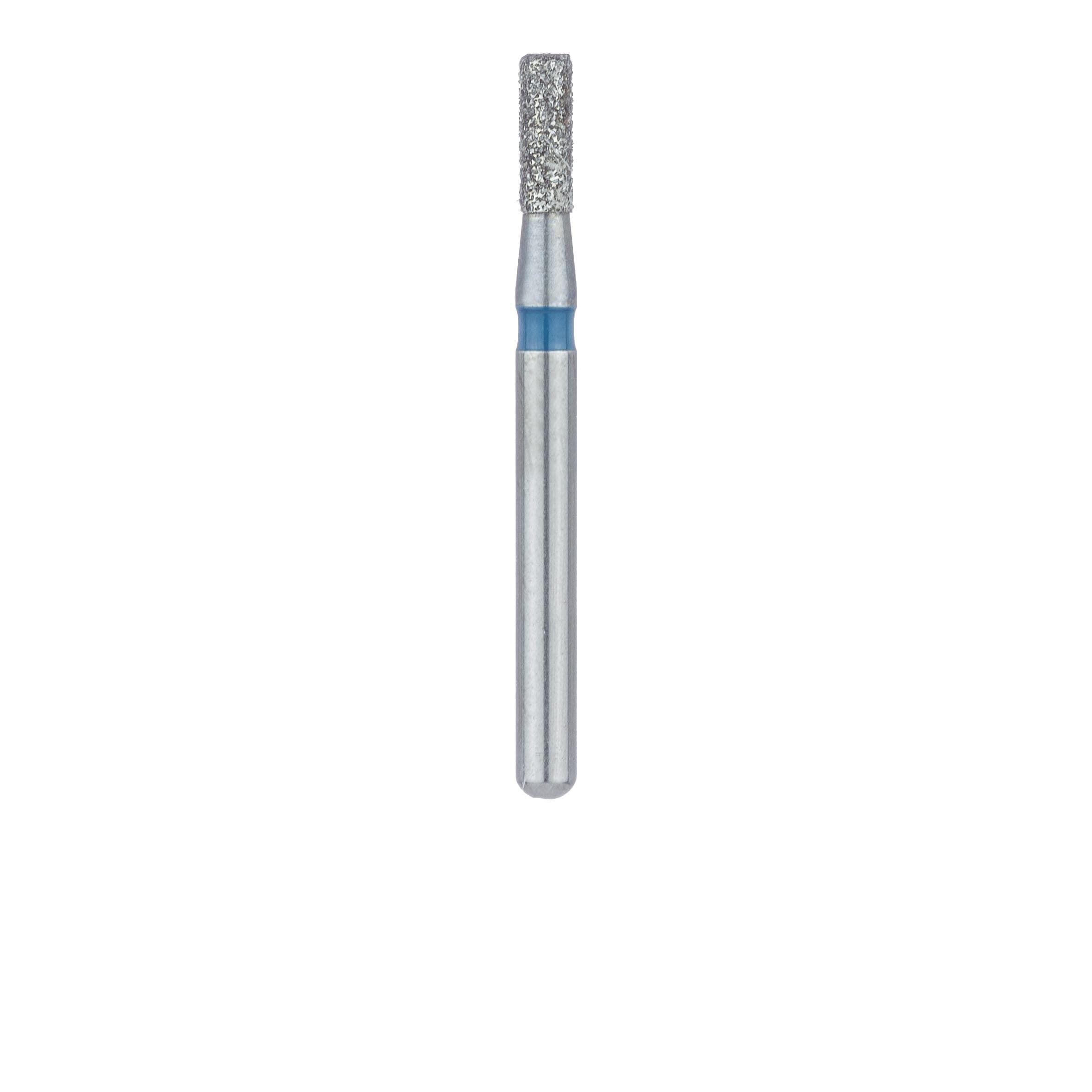 Meisinger 840-014-FG Medium Diamond Bur, Round Edge Cylinder, Friction Grip, 1.4 mm Head Diameter, 4.0 mm Head Length, Blue Ring, 5/Pack thumbnail 2