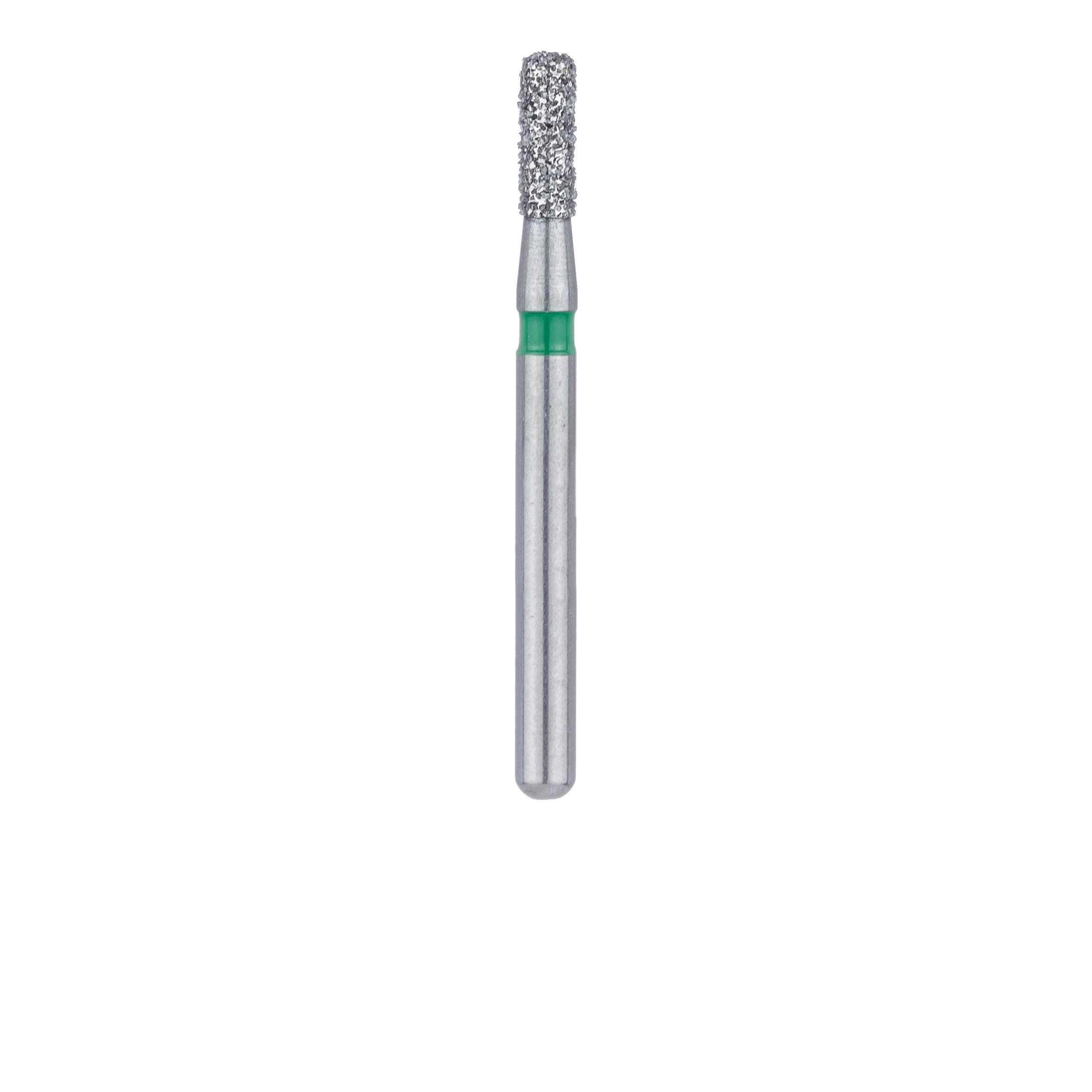 Meisinger 840G-016-FG Coarse Diamond Bur, Round Edge Cylinder, Friction Grip, 1.6 mm, Green, 5/Pk thumbnail 2