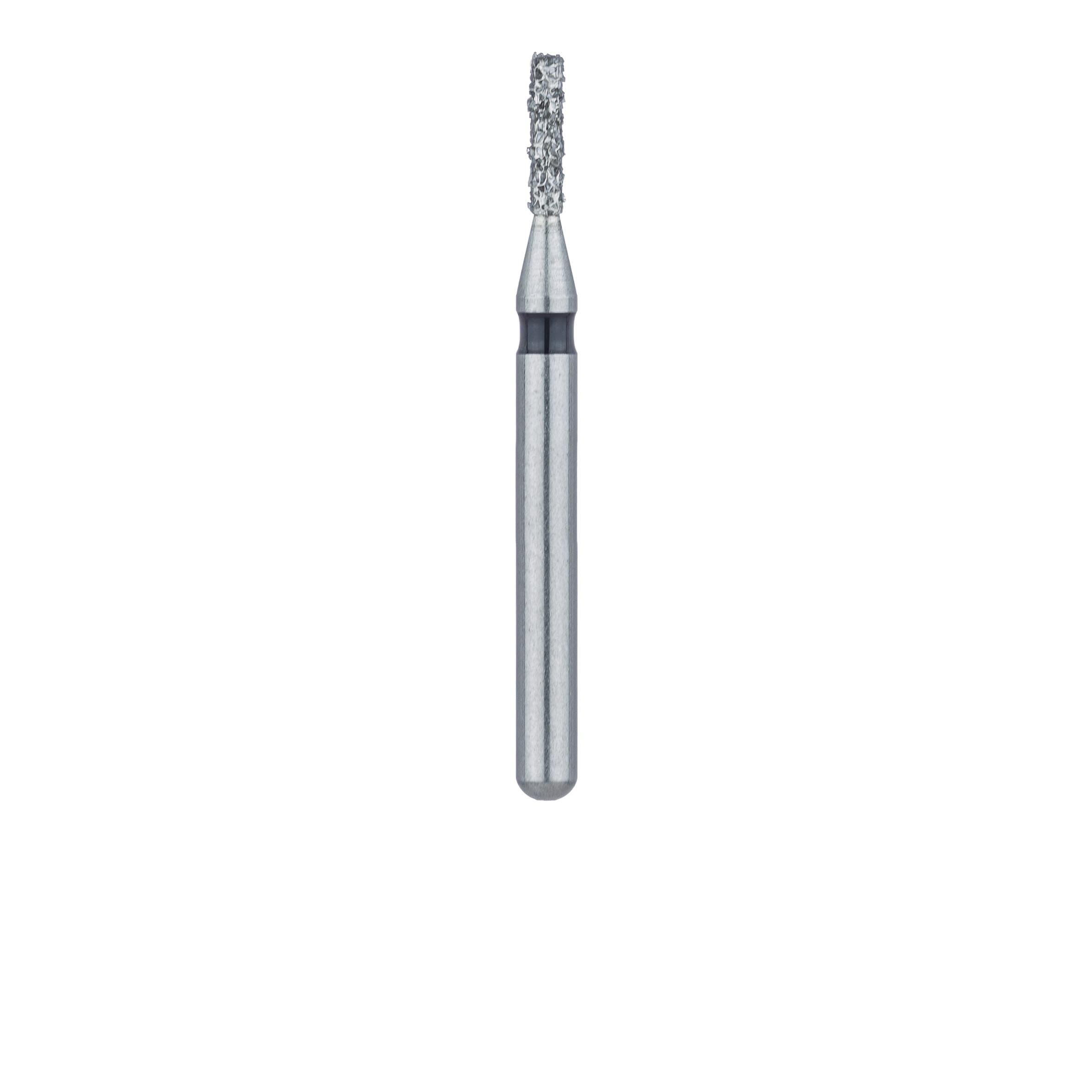 Meisinger 840H-010-FG Diamond Bur, Super Coarse, Black Ring, Cylinder Round End, Friction Grip, 1.0 mm Head Diameter, 4.0 mm Head Length, 5/Pkg thumbnail 2