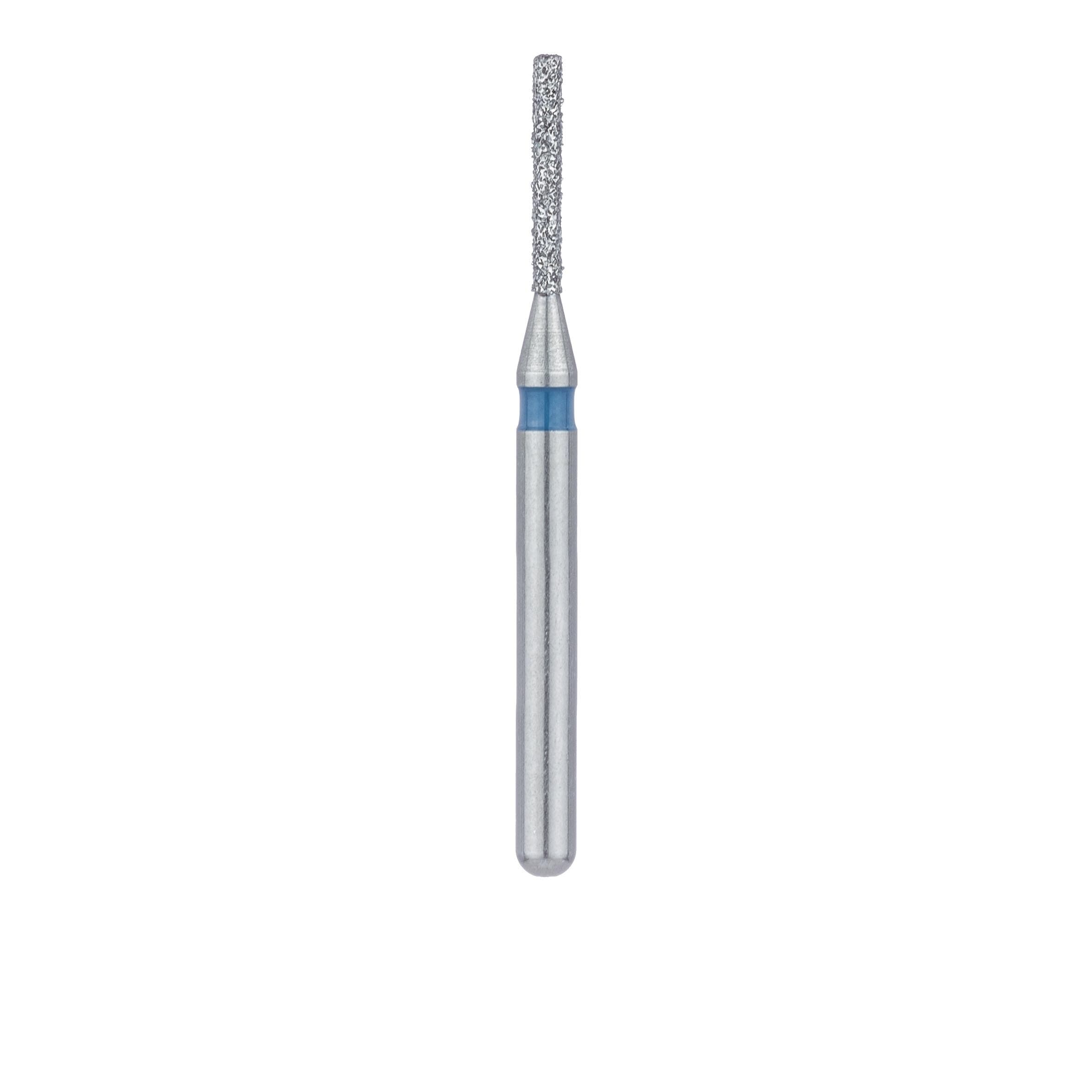 Meisinger 841-008-FG Diamond Bur, Round Edge Cylinder, Medium Grit, 0.8 mm Head Diameter, 6 mm Working Length, Friction Grip, 5/Pack thumbnail 2