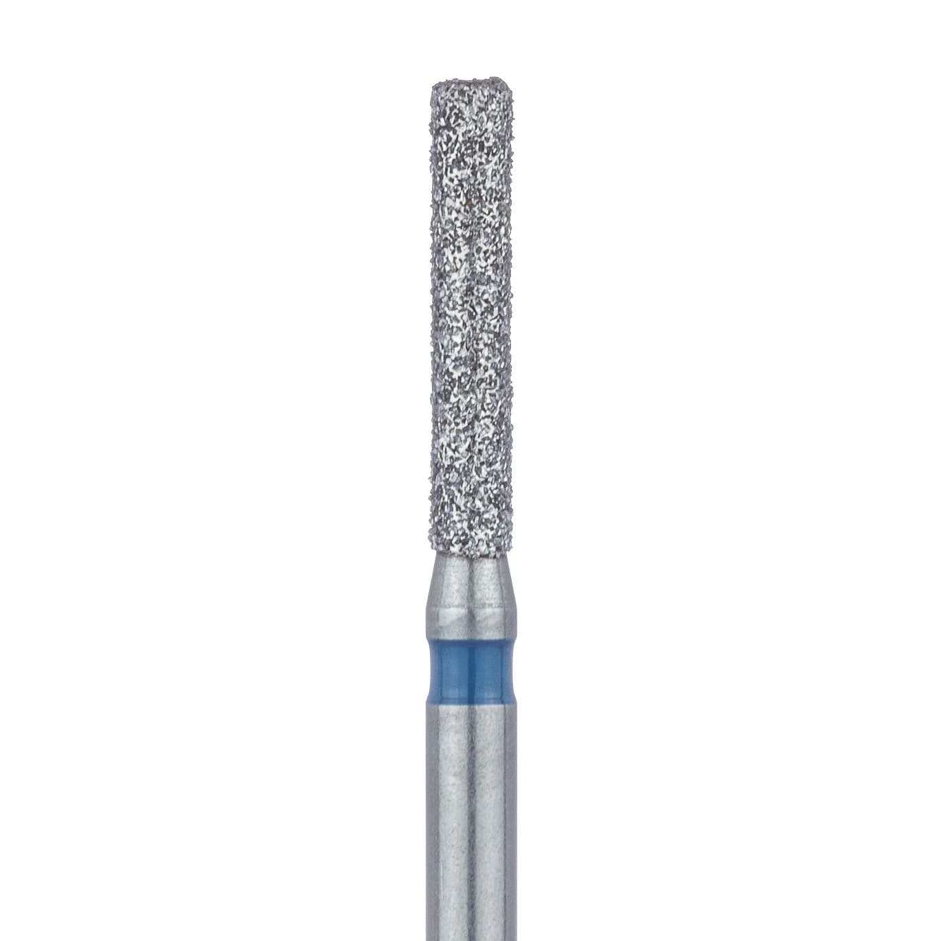 Meisinger 842-014-FG Multi-Use Diamond Bur, Round Edge Extra Long Cylinder, Medium Grit (Blue), 1.4 mm Diameter, 8 mm Working Length, Friction Grip, 5/Pack - Meisinger Diamonds 842-014-FG Medium 5/Pk - Image 1