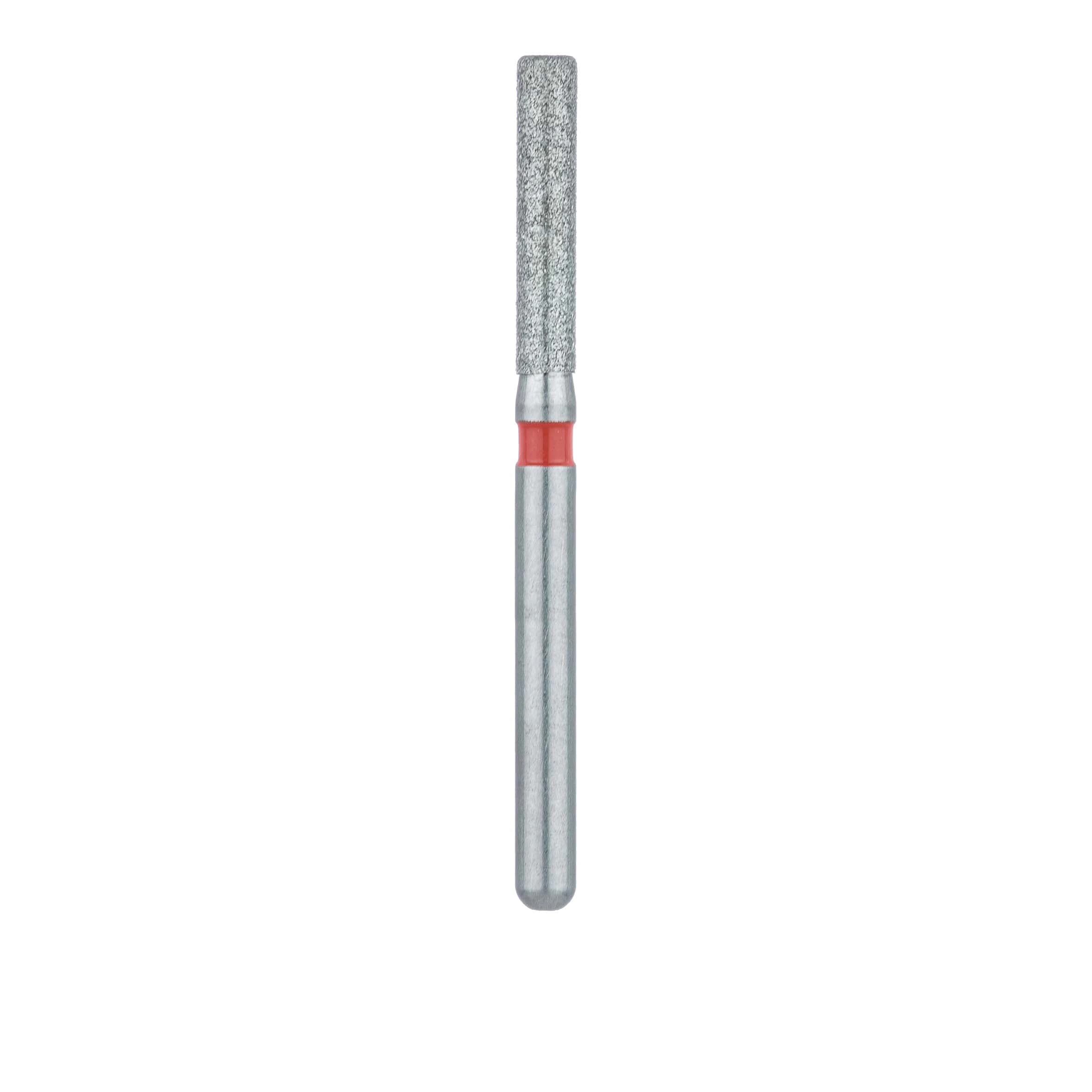 Meisinger 842F-016-FG Fine Diamond Bur, Round Edge Cylinder, Friction Grip, 1.6 mm Head Diameter, 8.0 mm Head Length, Red Ring, 5/Pkg thumbnail 2