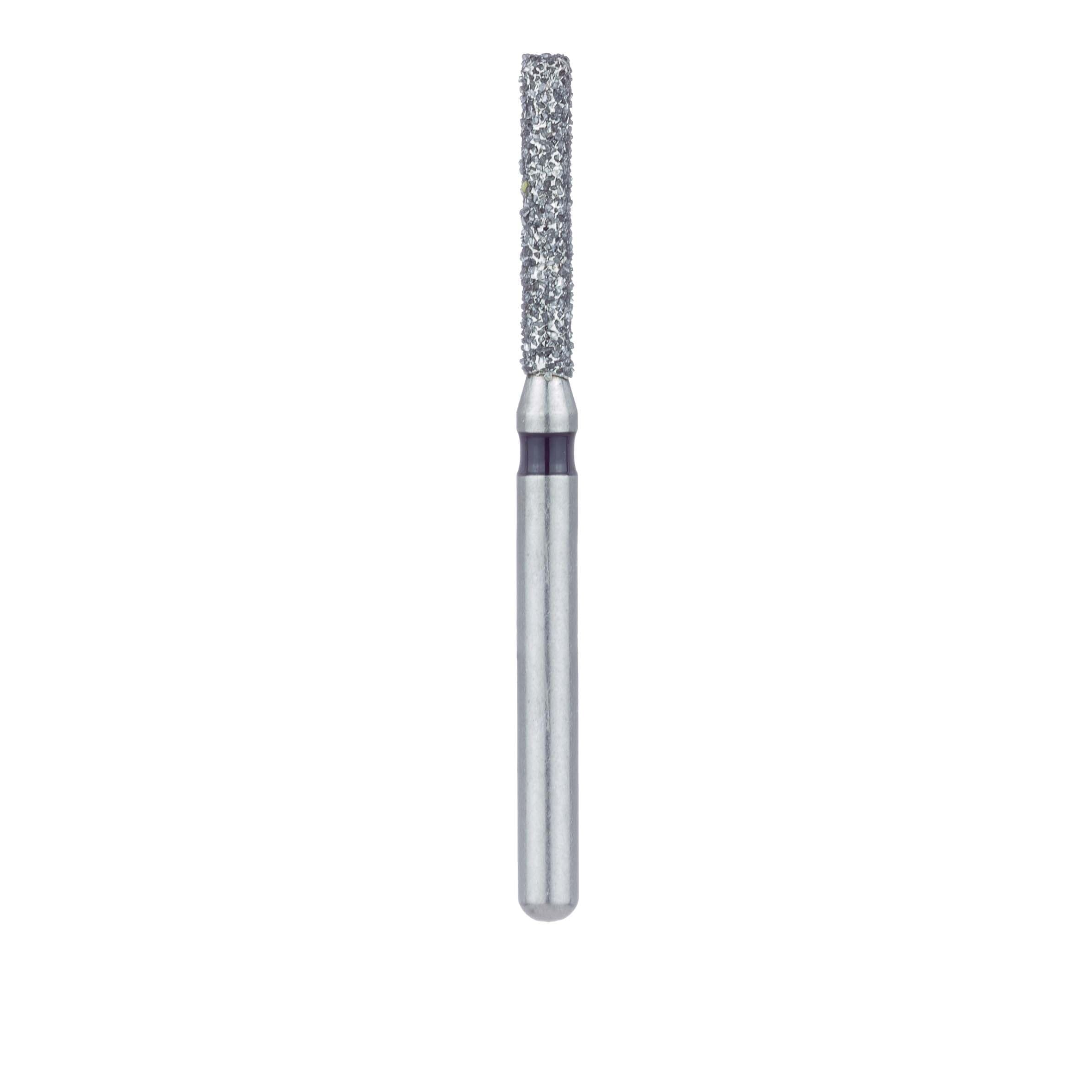 Meisinger 842H-014-FG Diamond Bur, Super Coarse (Black), Round Edge Cylinder, FG, 1.4 mm Diameter, 8 mm Working Length, 5/Pkg thumbnail 2