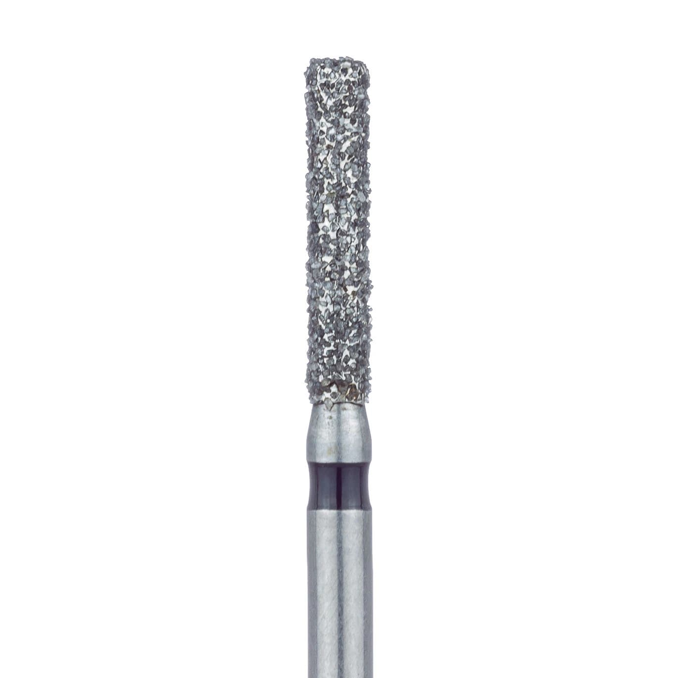 Meisinger 842H-016-FG Diamond Bur, Super Coarse, Black Ring, Cylinder with Round End, Friction Grip, 1.6 mm Head Diameter, 8.0 mm Head Length, 5/Pkg - Diamond Instruments – FG, Super Coarse, Black, Cylinder, Round End, 5/Pkg - 842H-016-FG, 1.6 mm Head Diameter, 8.0 mm Head Length - Image 1