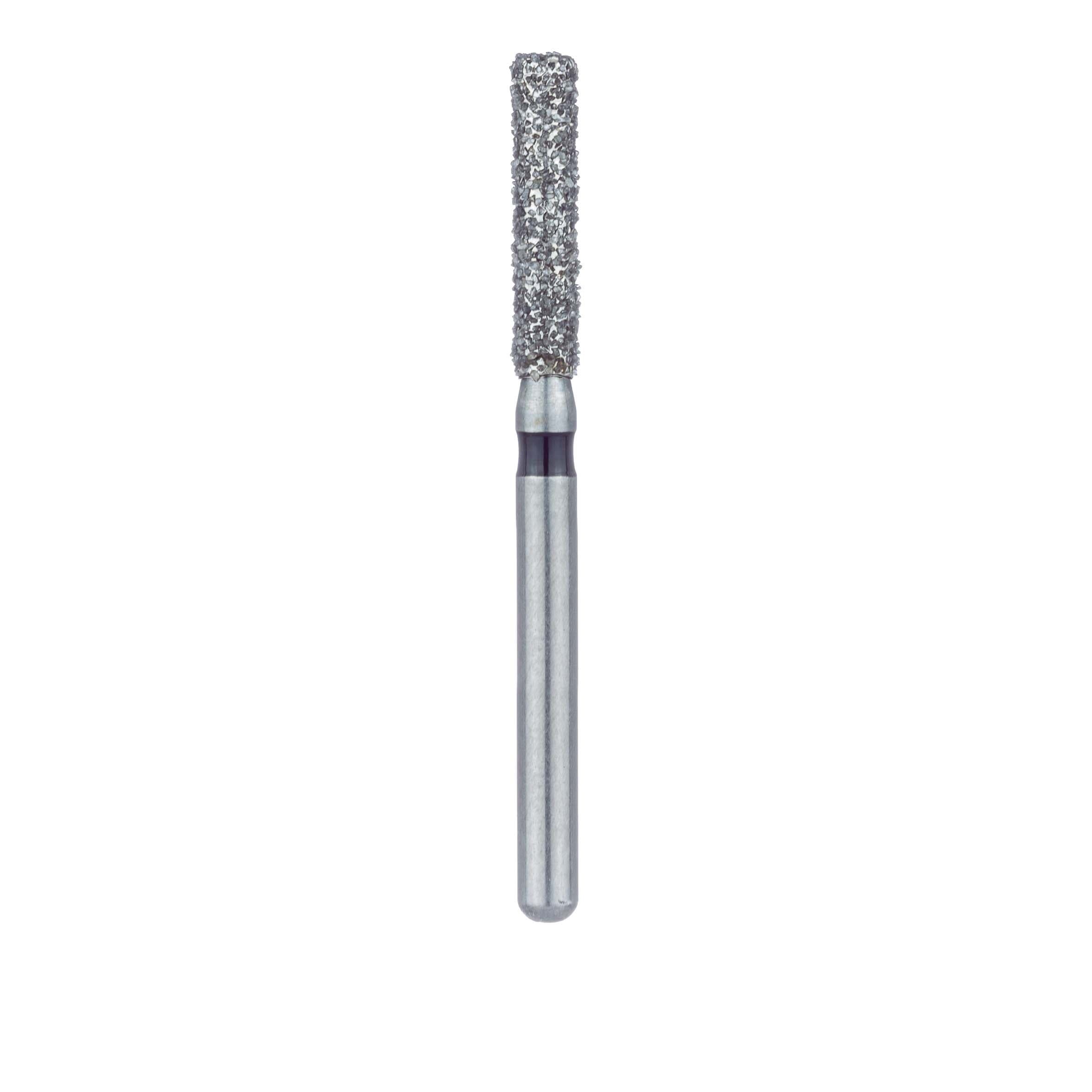 Meisinger 842H-018-FG Diamond Bur, FG, Super Coarse, Black, Cylinder, Round End, 1.8 mm Head Diameter, 8.0 mm Head Length, 5/Pkg thumbnail 2