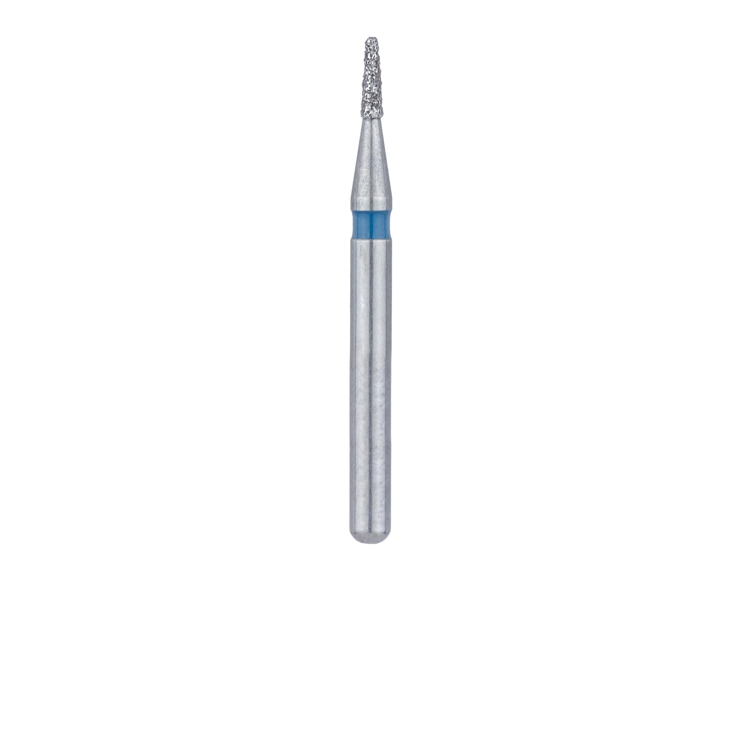 Meisinger 845-009-FG Diamond Bur, Medium Grit, Flat End Tapered, Friction Grip, 0.9 mm Head Diameter, 3.0 mm Head Length, 5/Pkg thumbnail 2