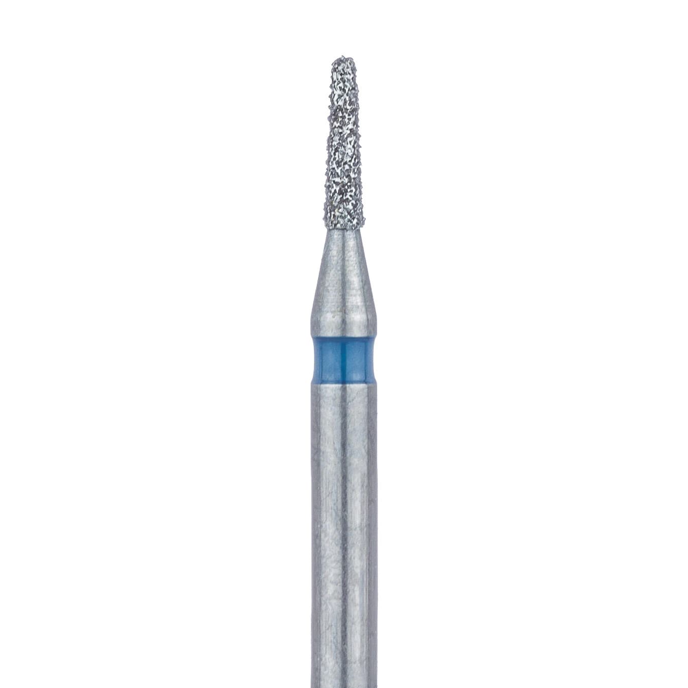 Meisinger Diamond Bur, FG, Medium Grit (Blue), Flat-End Tapered, 845-010, 1.0 mm Head, 5/Pack - Meisinger Diamond, FG, Medium, Blue, Tapered, 845-010, Pkg/5 - Image 1