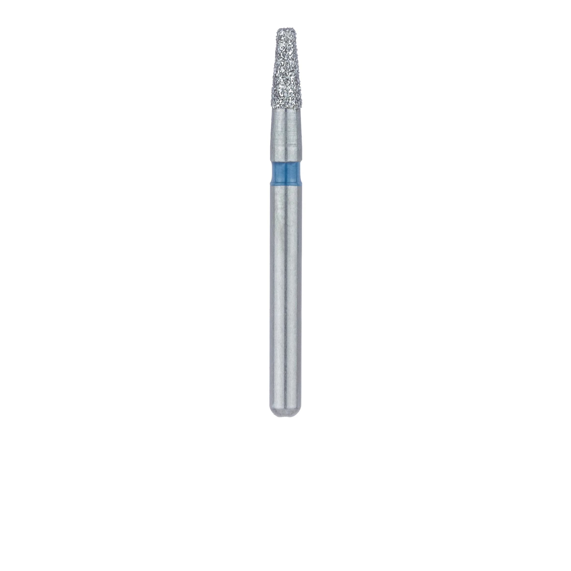 Meisinger 845-016-FG Diamond Bur, Medium Grit, Flat End Taper, Friction Grip, 1.6 mm Head Diameter, 4.0 mm Head Length, 5/Pkg thumbnail 2